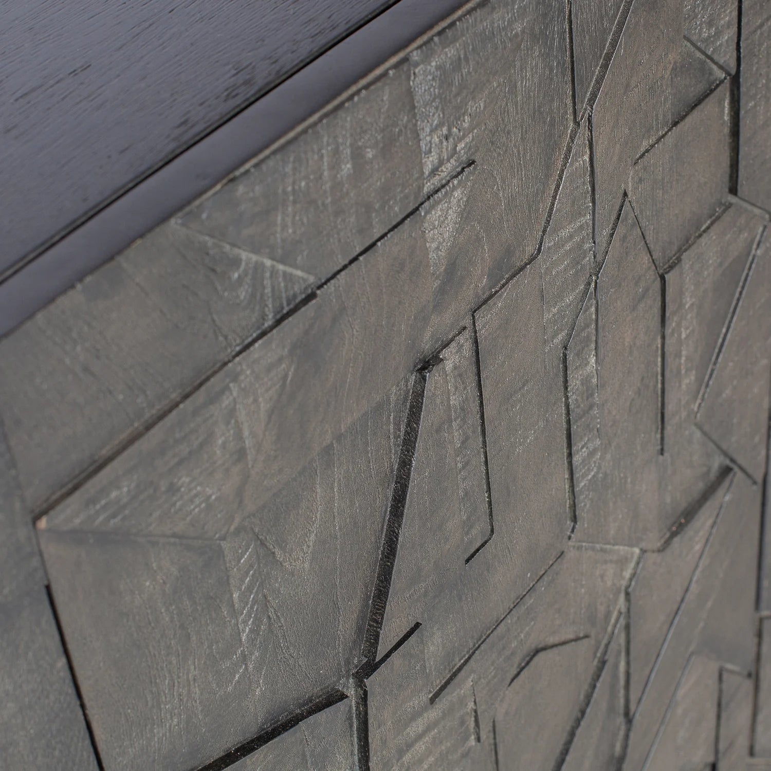 Zählen Sie die Truhe der Schubladen schwarzer Mangoholz