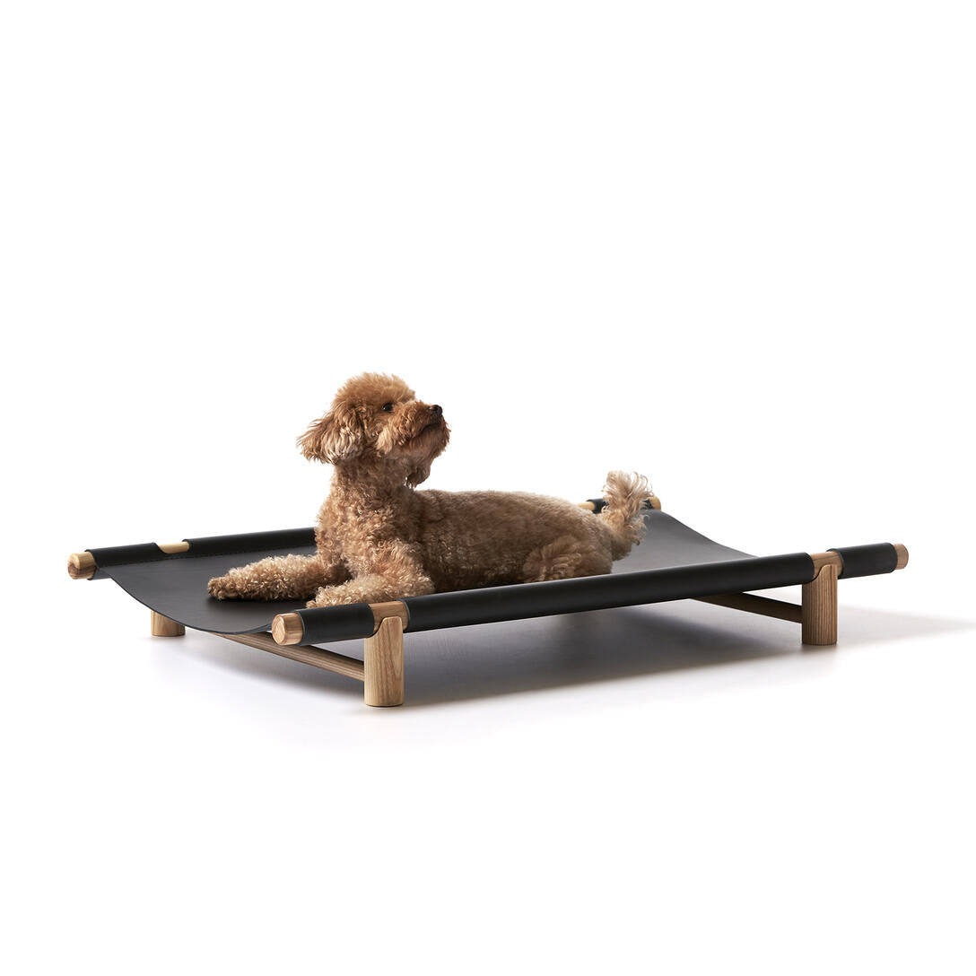 BERBERÉ Dog Bed Black Leather