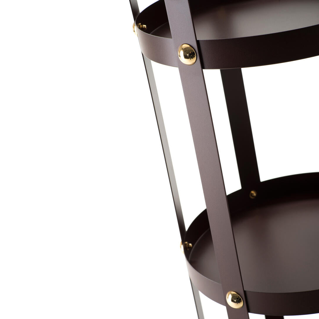 Boekenkast LA GABIA bruin