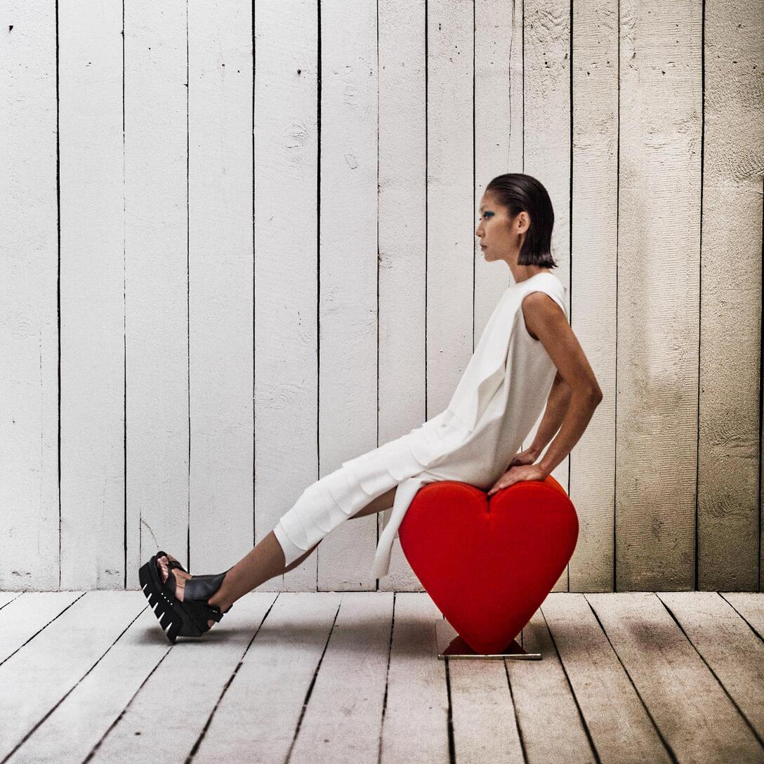 LIEFDE gestoffeerd zitkussen