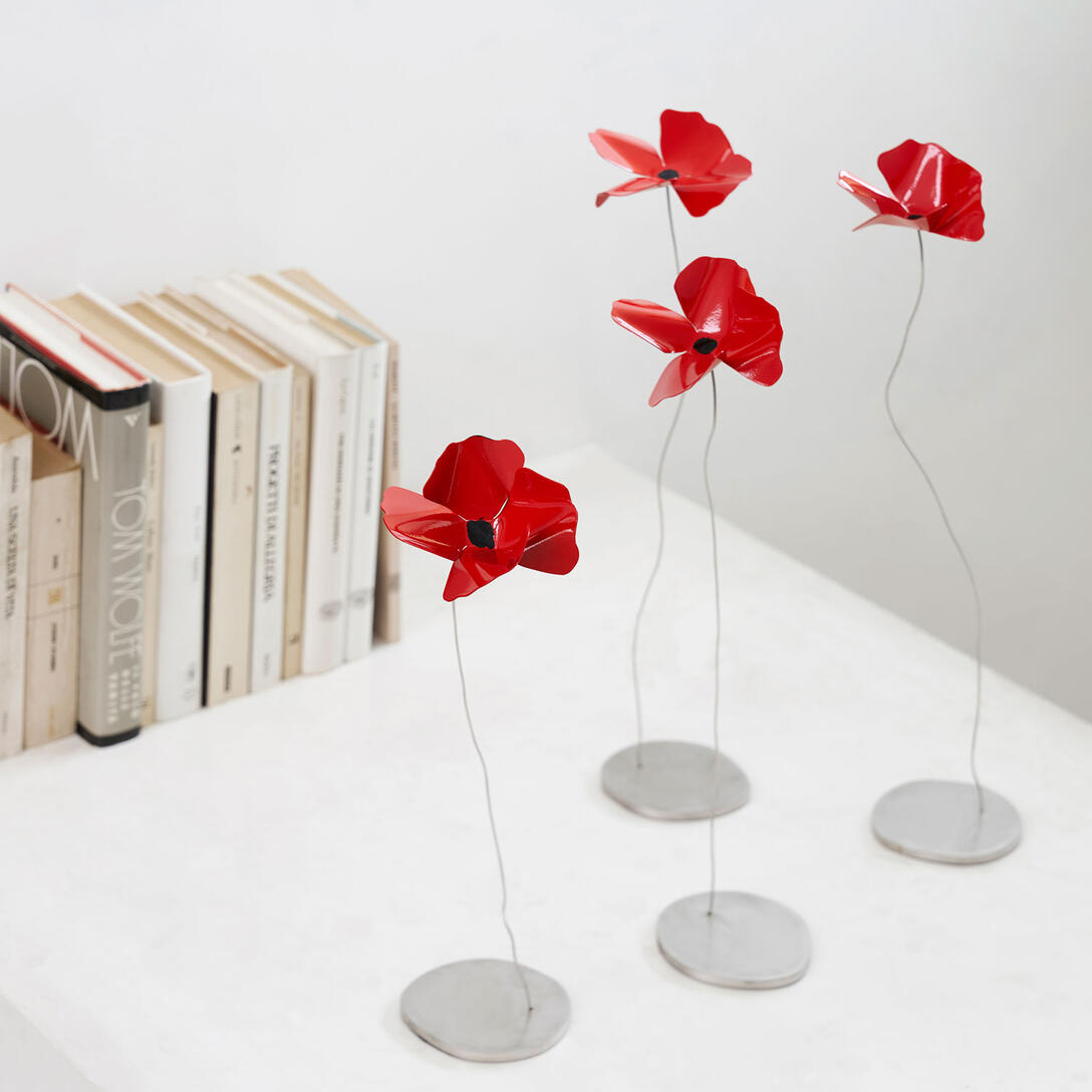 Dekoracja PAPAVERO czerwony