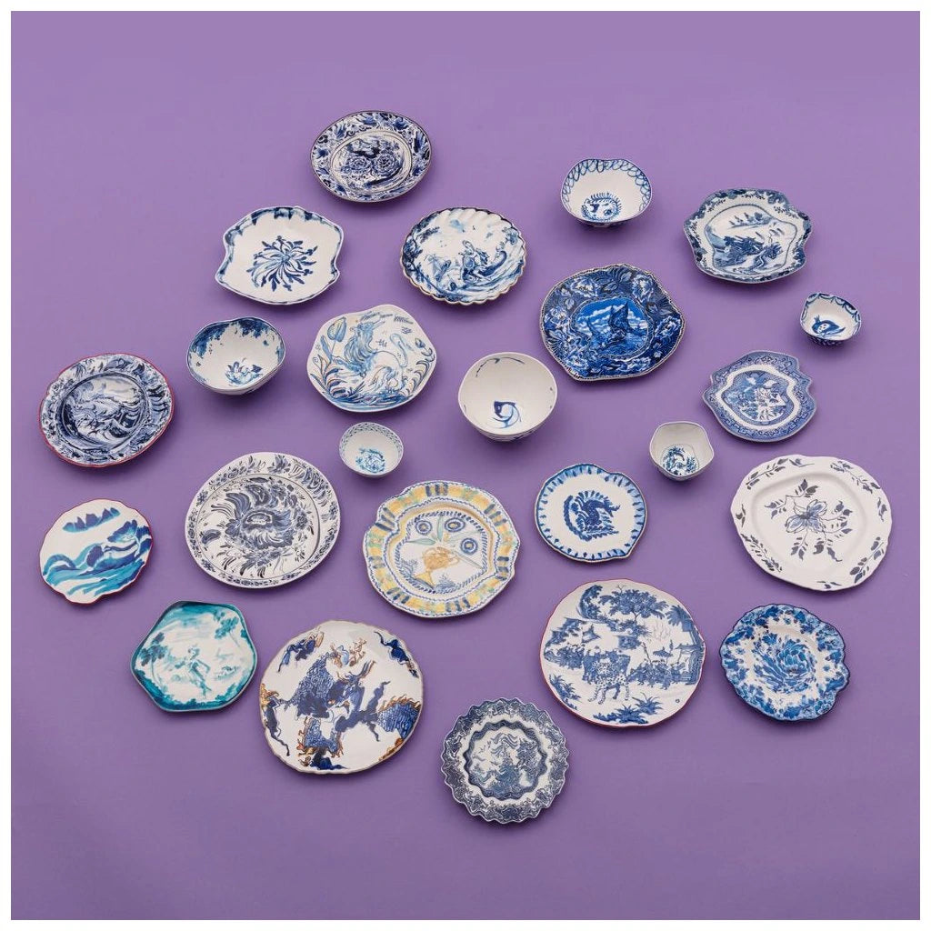 Talerz CLASSIC ON ACID - DELF ROSE porcelanowy, marka Seletti