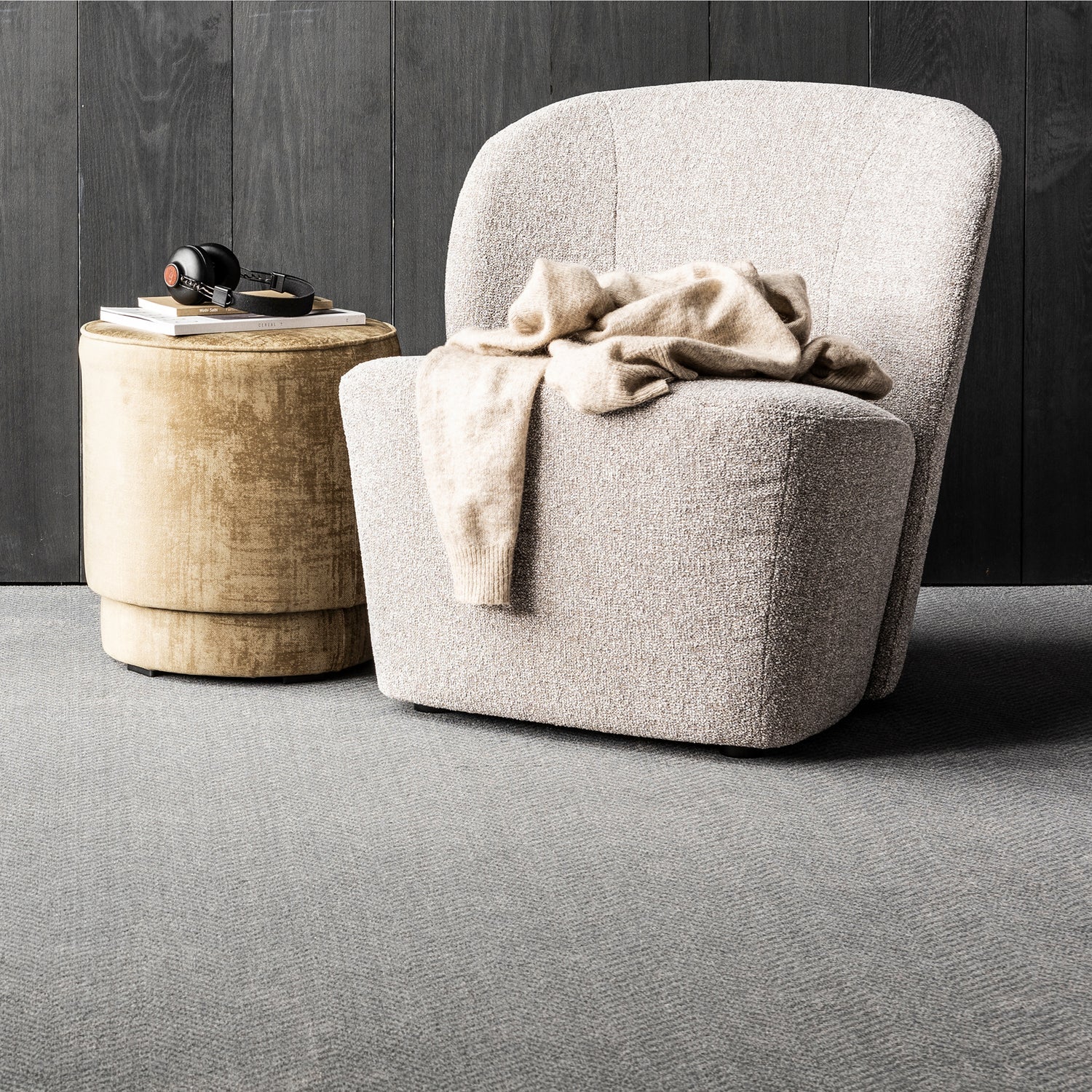 Fauteuil LOFTY beige melange