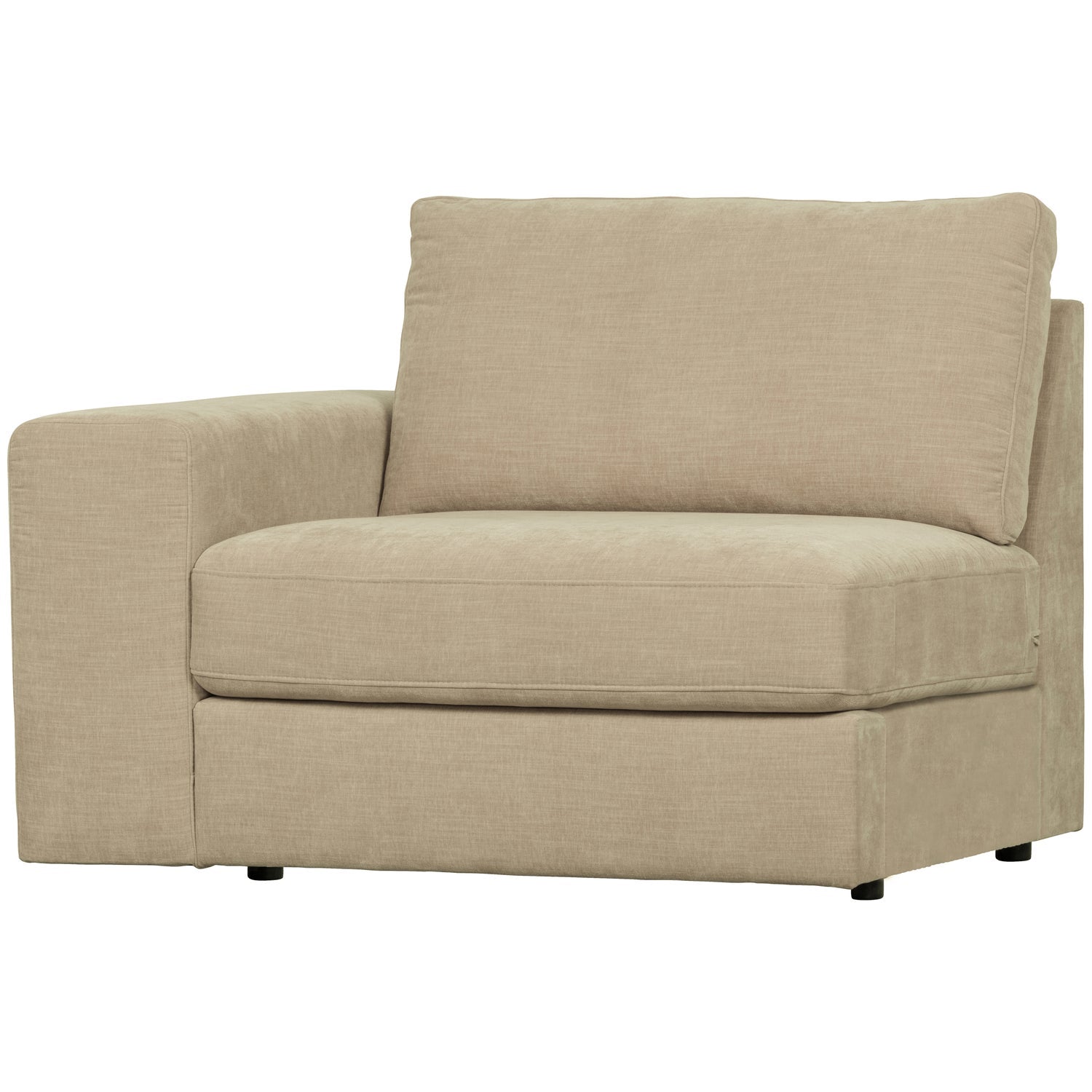 Sofa FAMILY - moduł końcowy lewostronny piaskowy – Woood