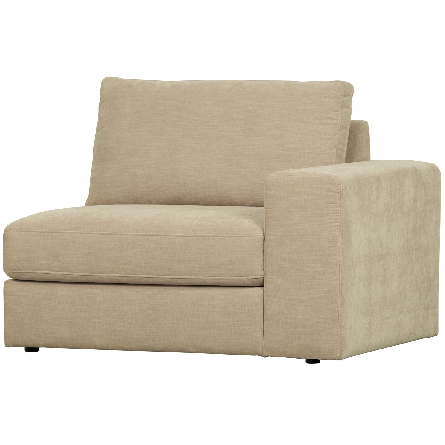 Sofa FAMILY - moduł końcowy prawostronny piaskowy do salonu – Woood