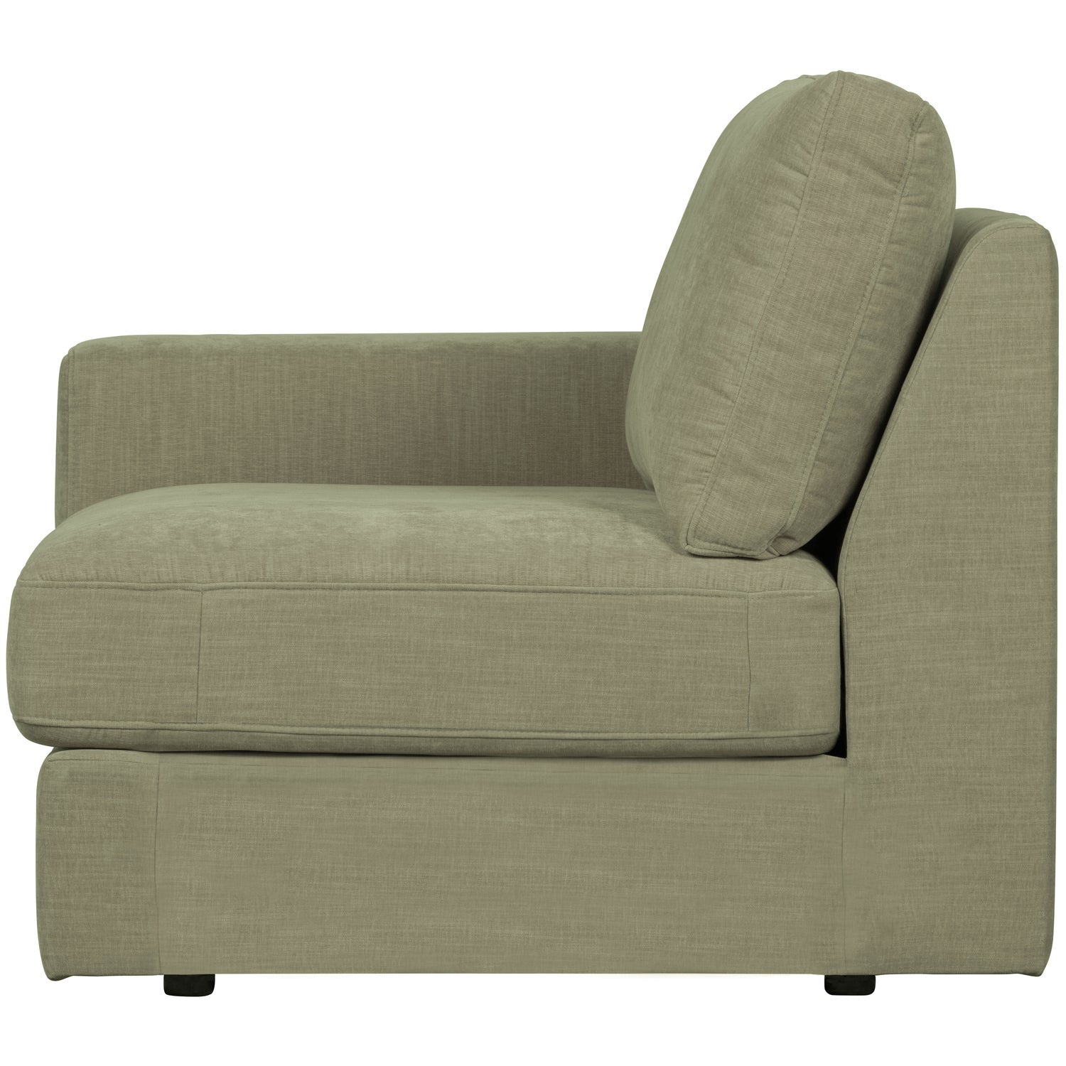 Sofa FAMILY - moduł końcowy lewostronny zielony – Woood