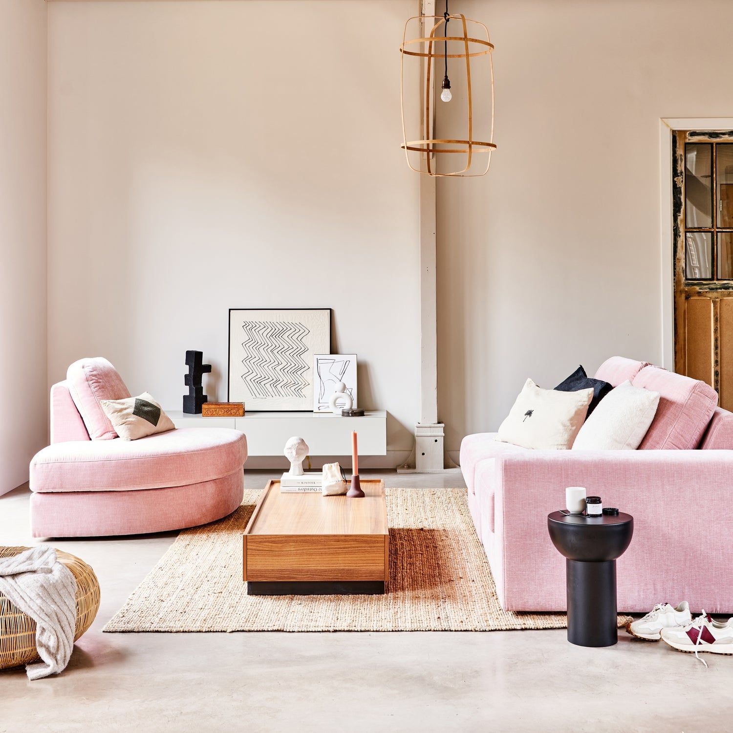 FAMILY Sofa - Right-End Module Pink