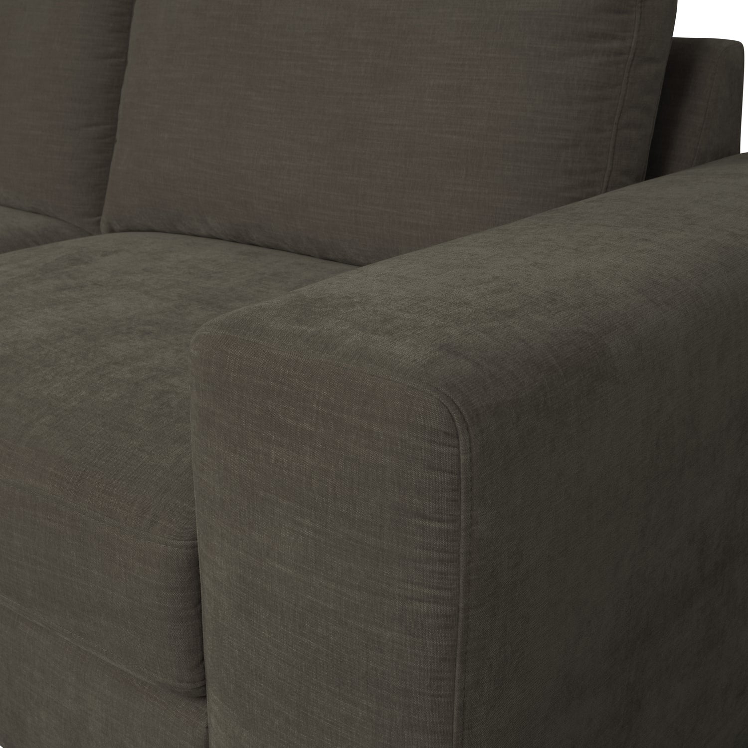 Sofa FAMILY - moduł końcowy prawostronny antracytowy – Woood
