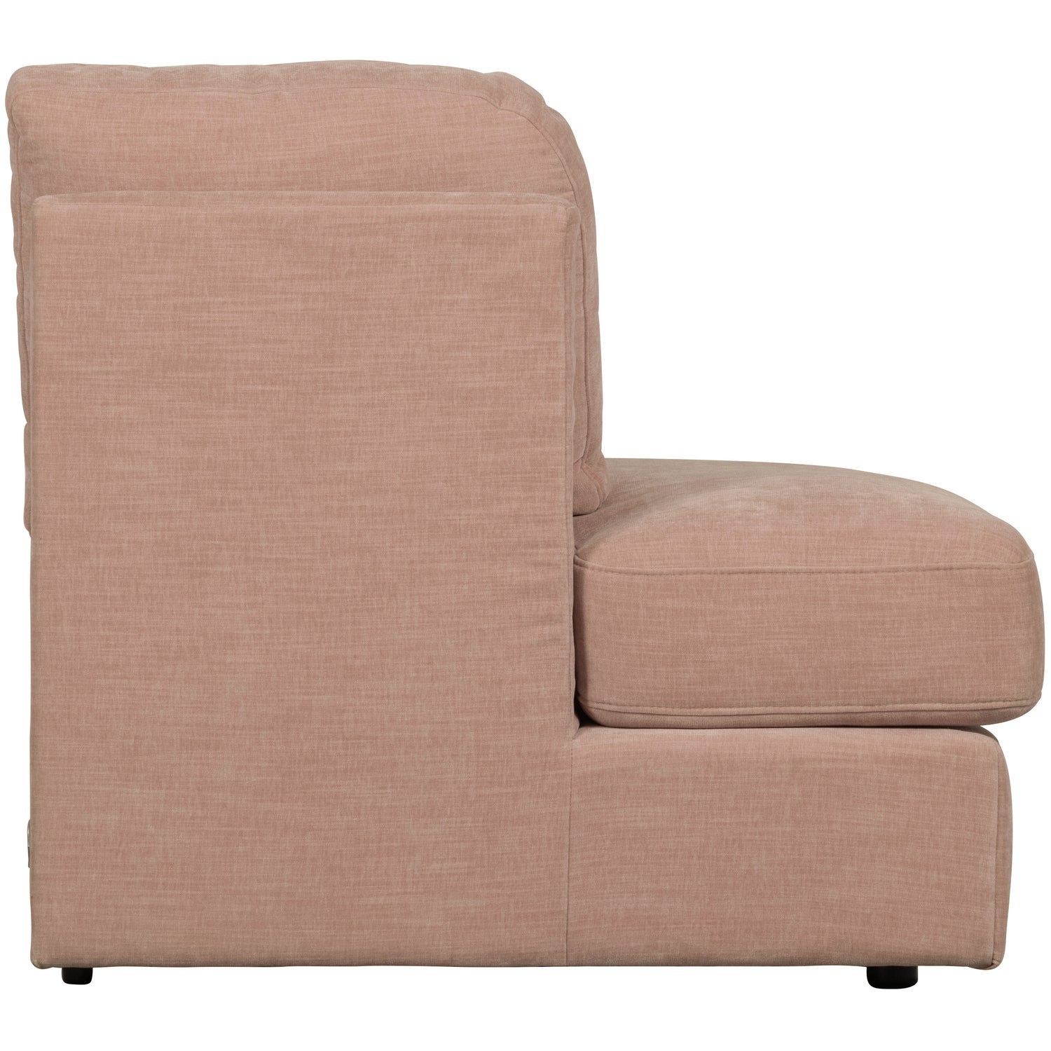 Sofa FAMILY - moduł otwarty lewostronny różowy – styl minimalistyczny