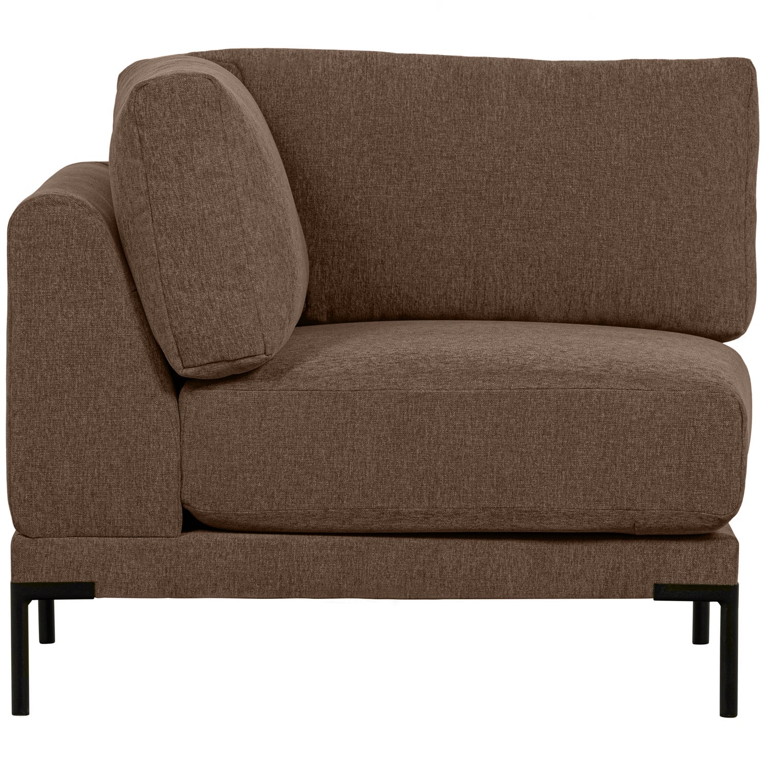 Sofa COUPLE - Eckmodul schokoladenbraun