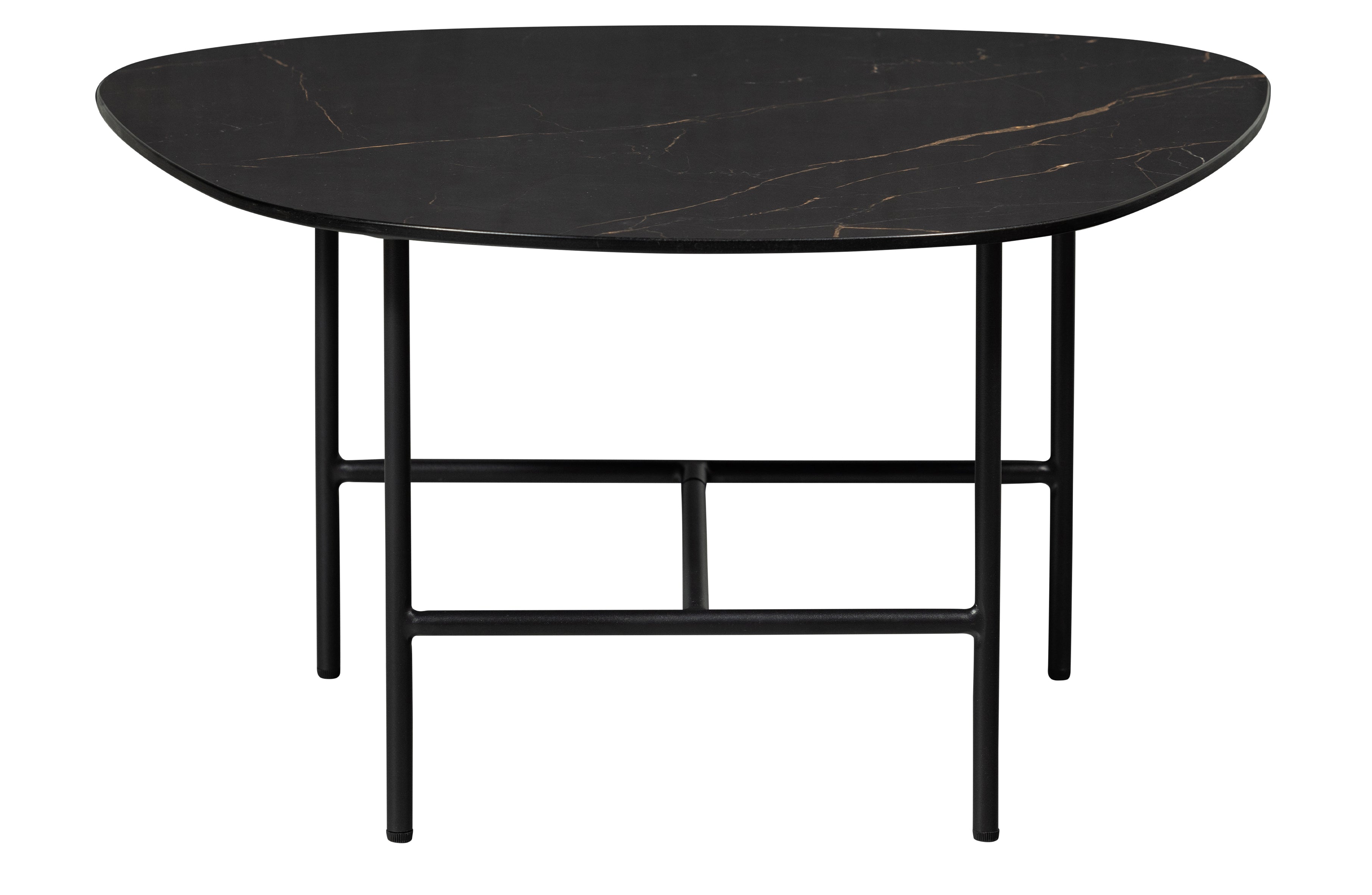 Vajen coffee table black glazed porcelain
