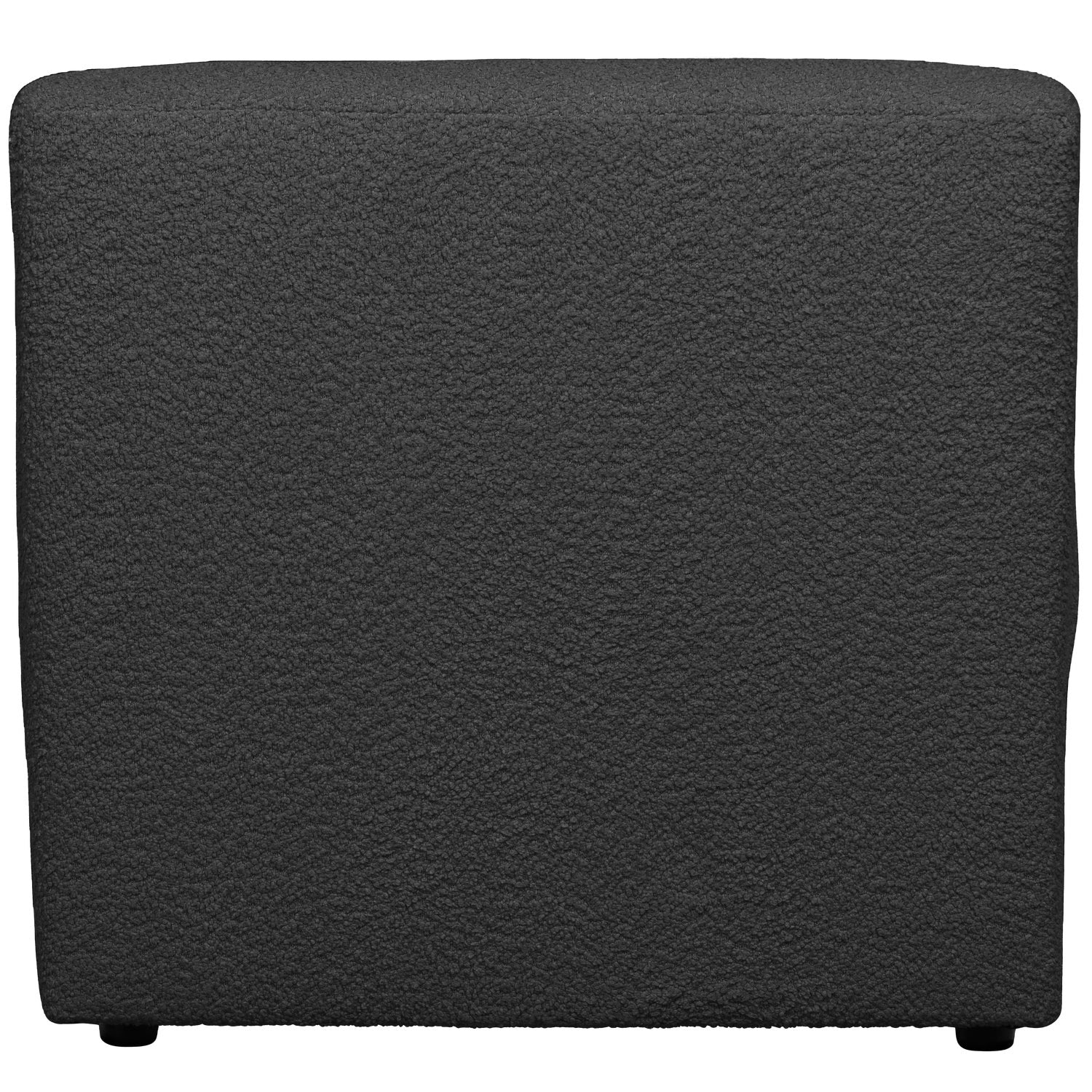 Modulares Sofa COCO - Element in dunkelgrauem Boucle