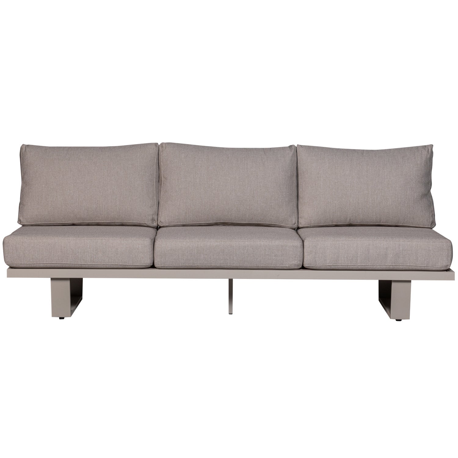 3-Seater Garden Sofa BEAR Sand Grey