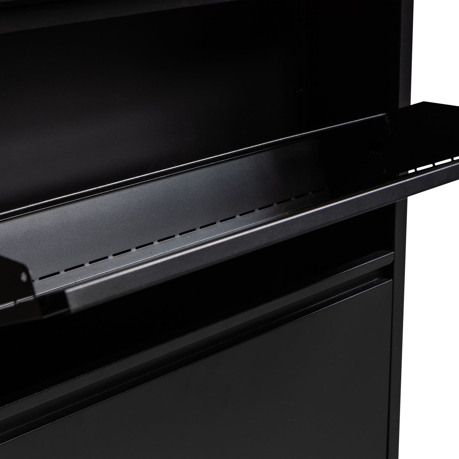 Sabine black shoe cabinet