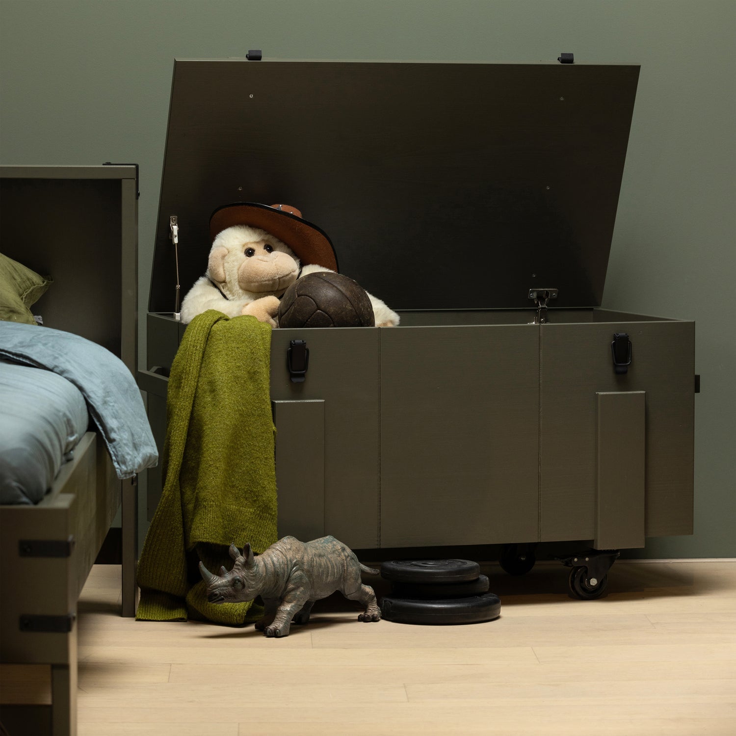 Skrzynia loftowa BOBBY zielony