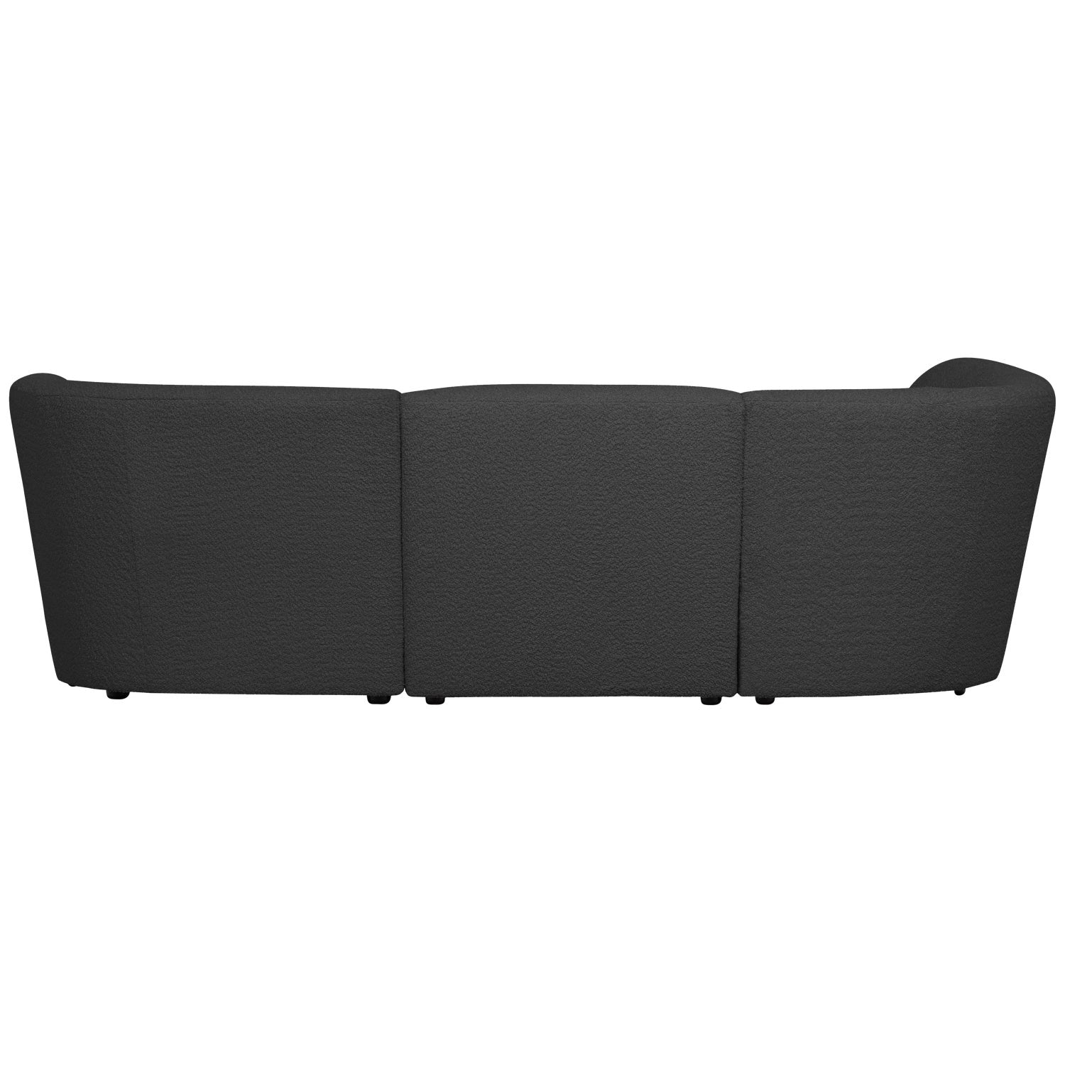 Narożnik lewostronny COCO ciemnoszary boucle – sofa narożna