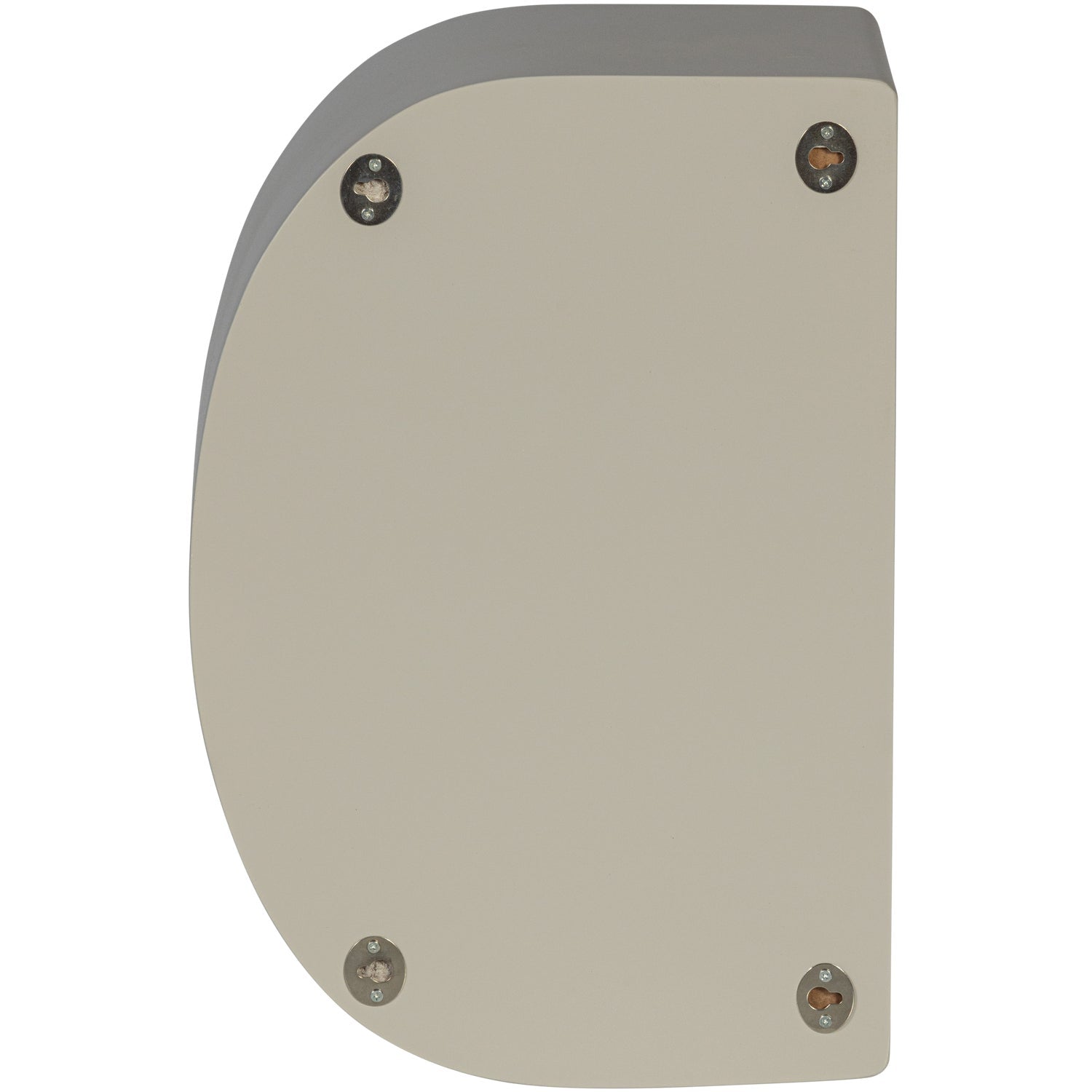 Half -round wall shelf