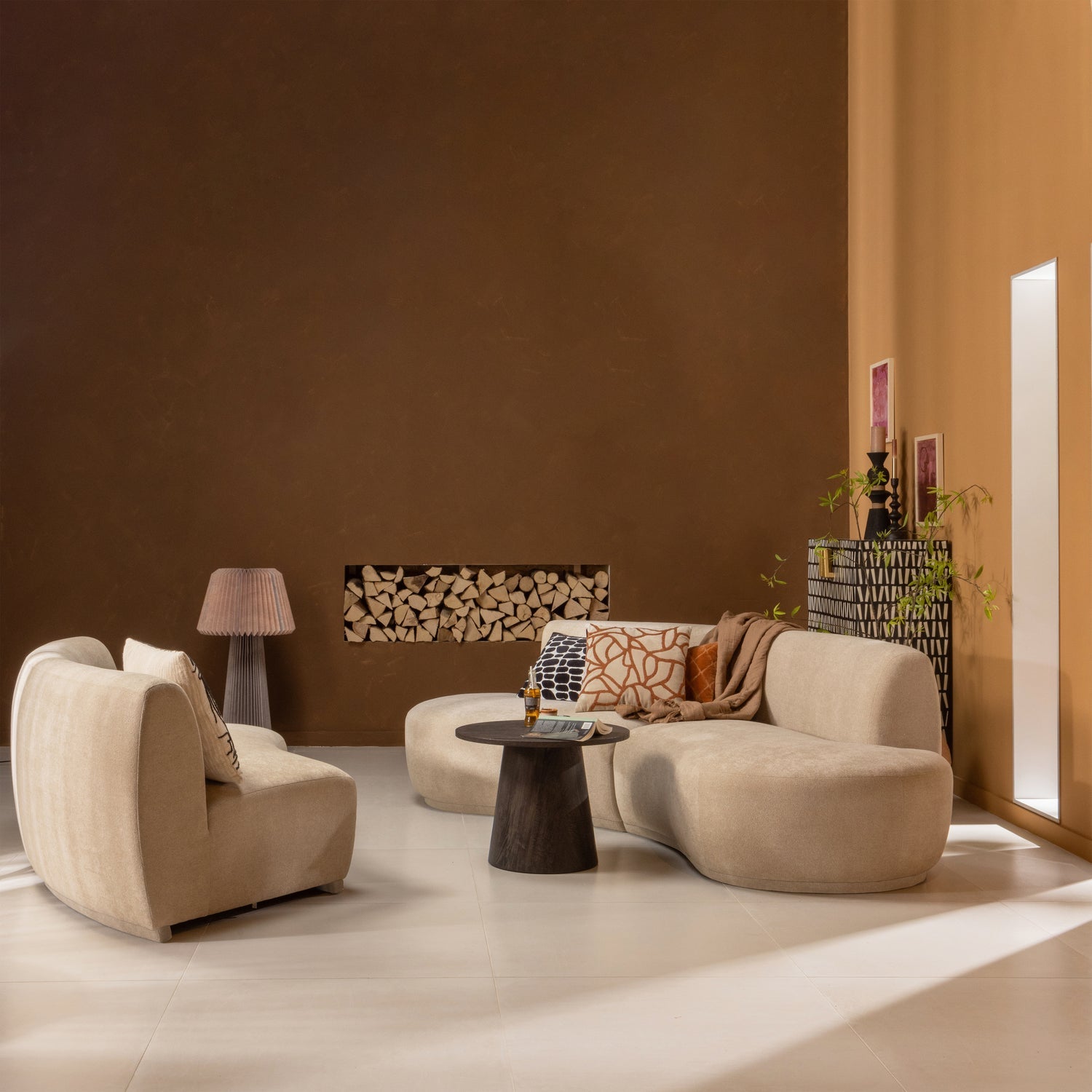 Bruine MAAN salontafel