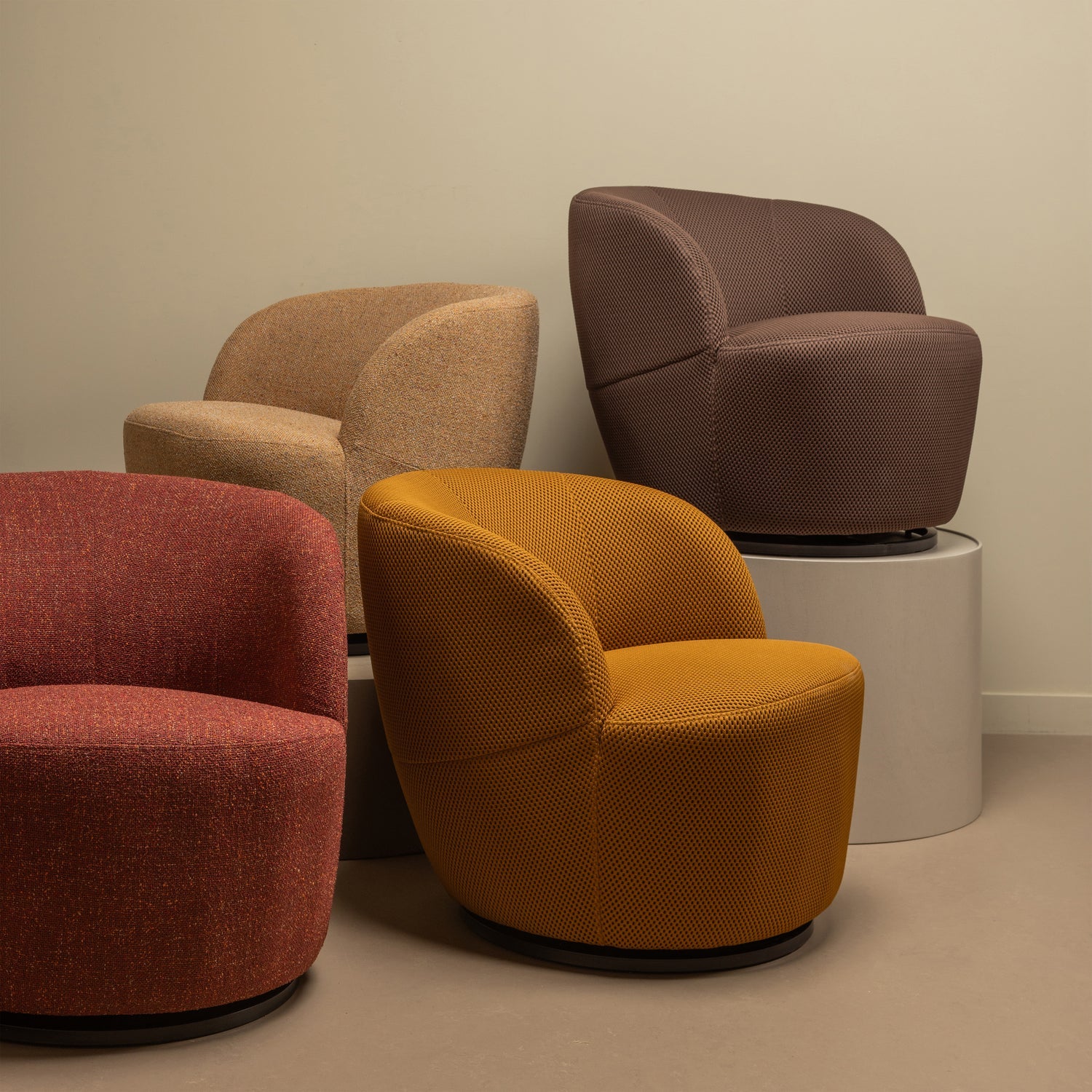 Draaistoel SERRA curry