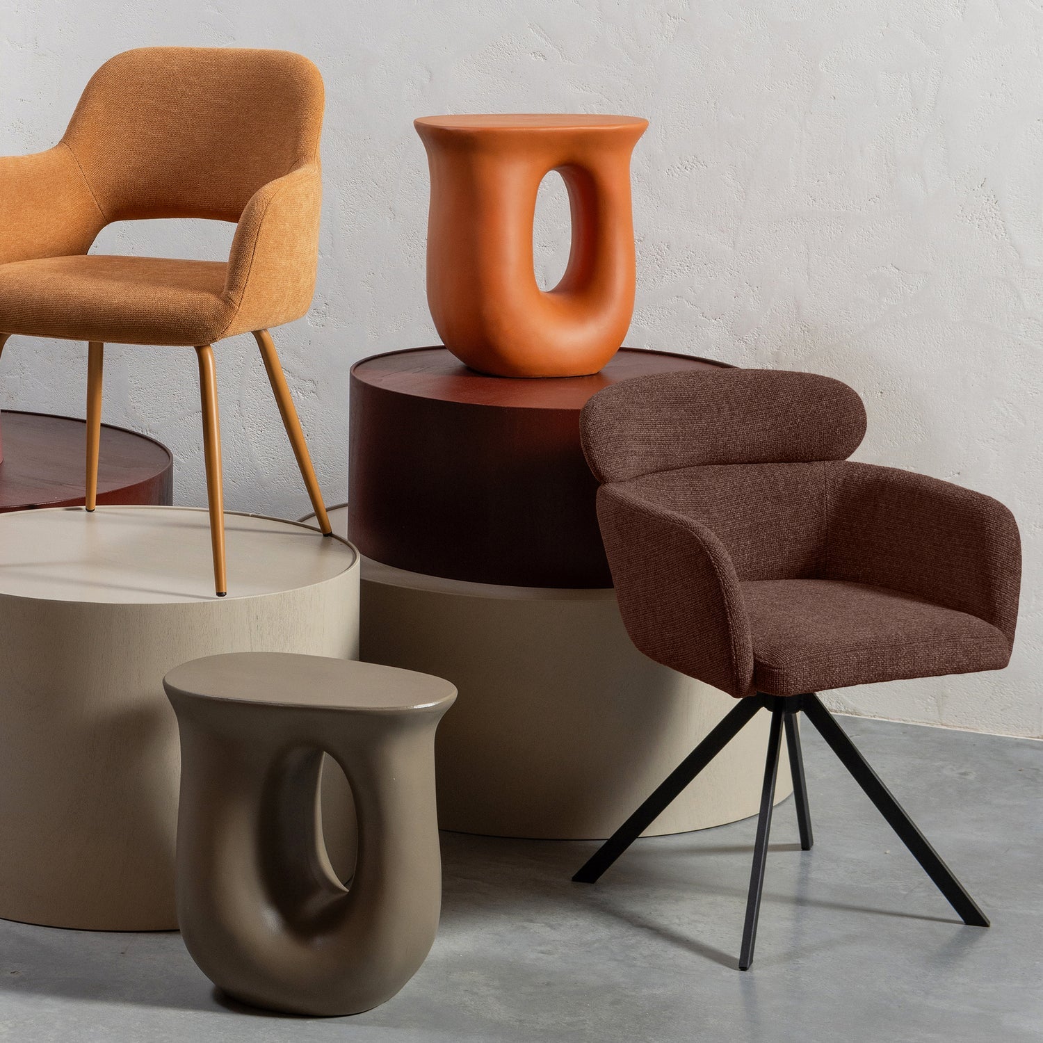 Fenne Brown Drehstuhl