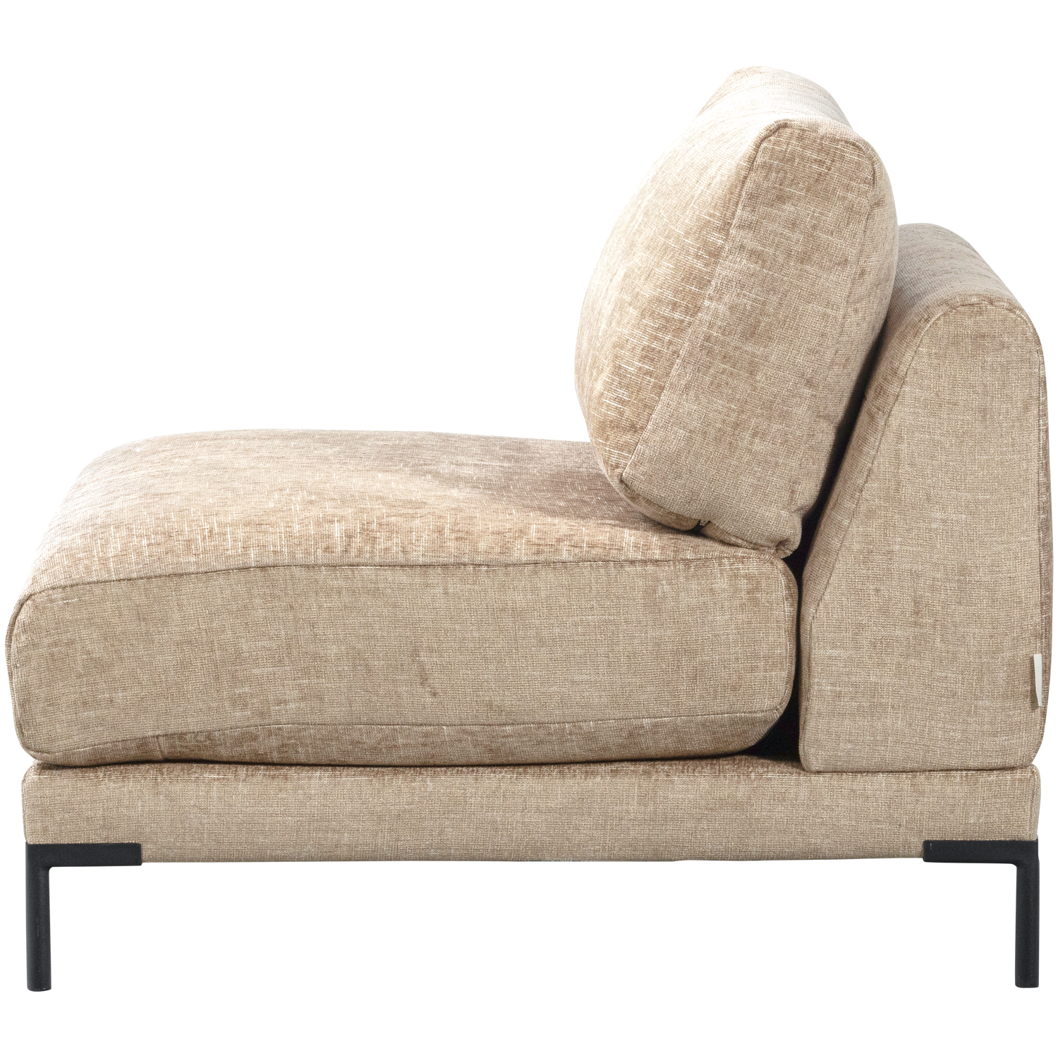 Armchair / module COUPLE beige mélange [Amelia]