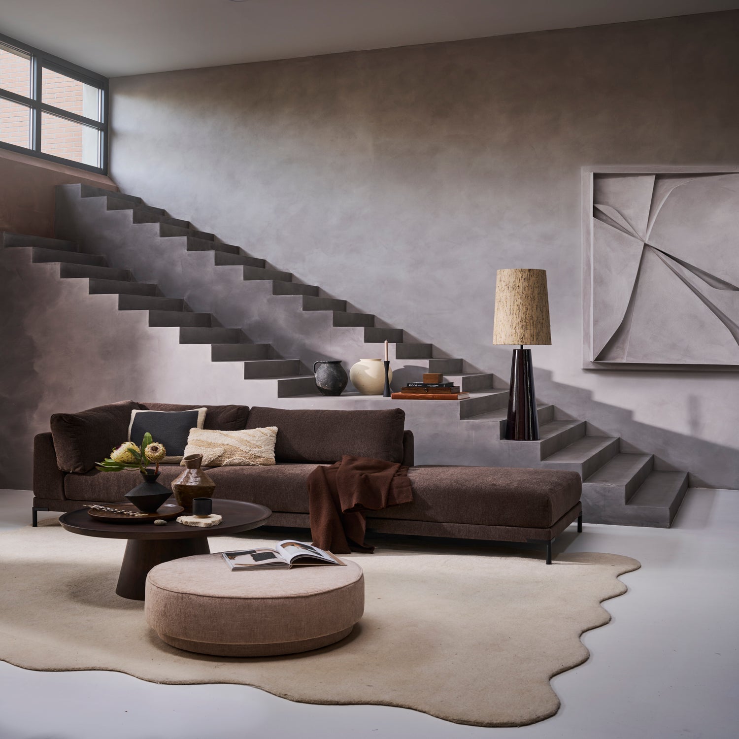 Puf PEARL beige melange