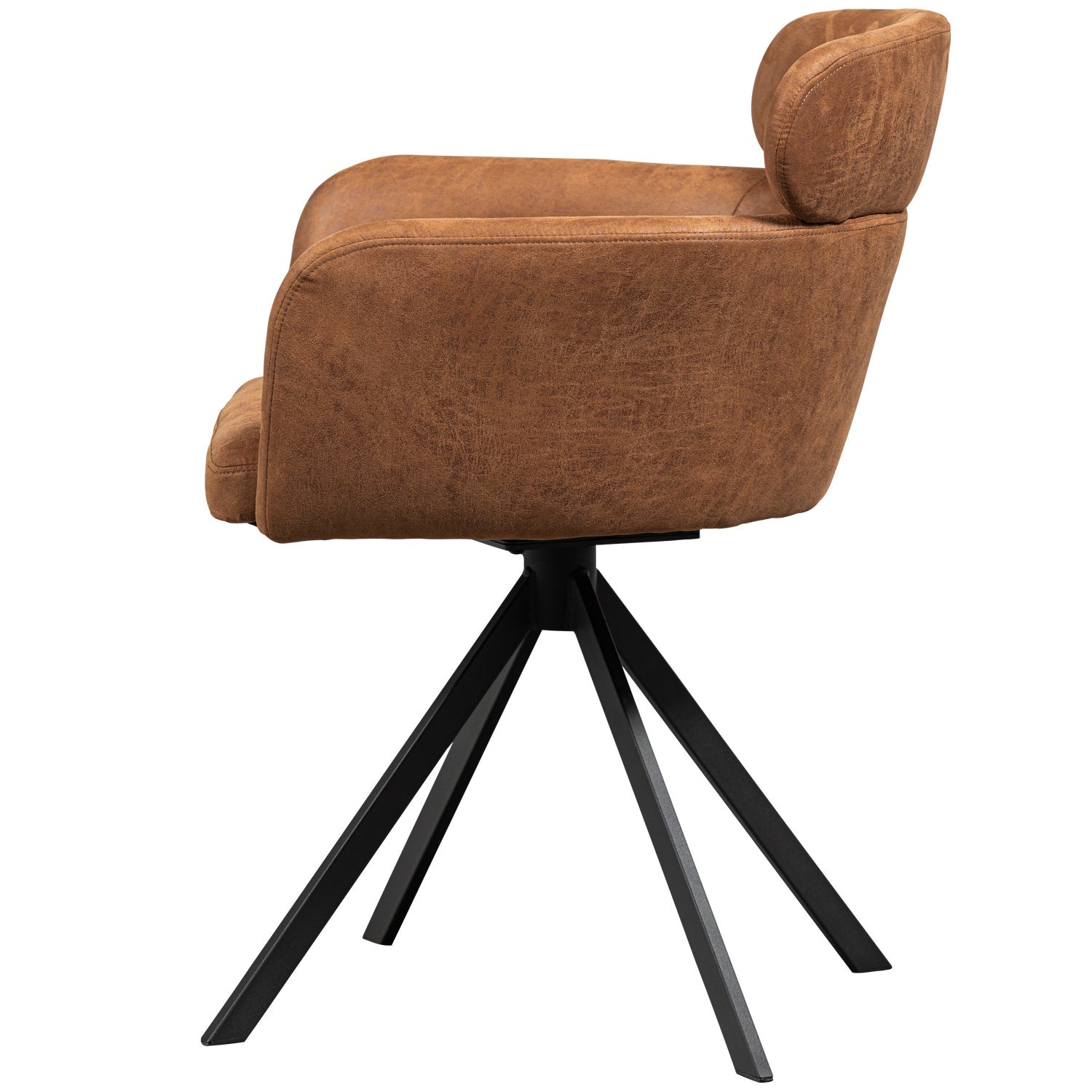 Fenne cognac rach rotary chair
