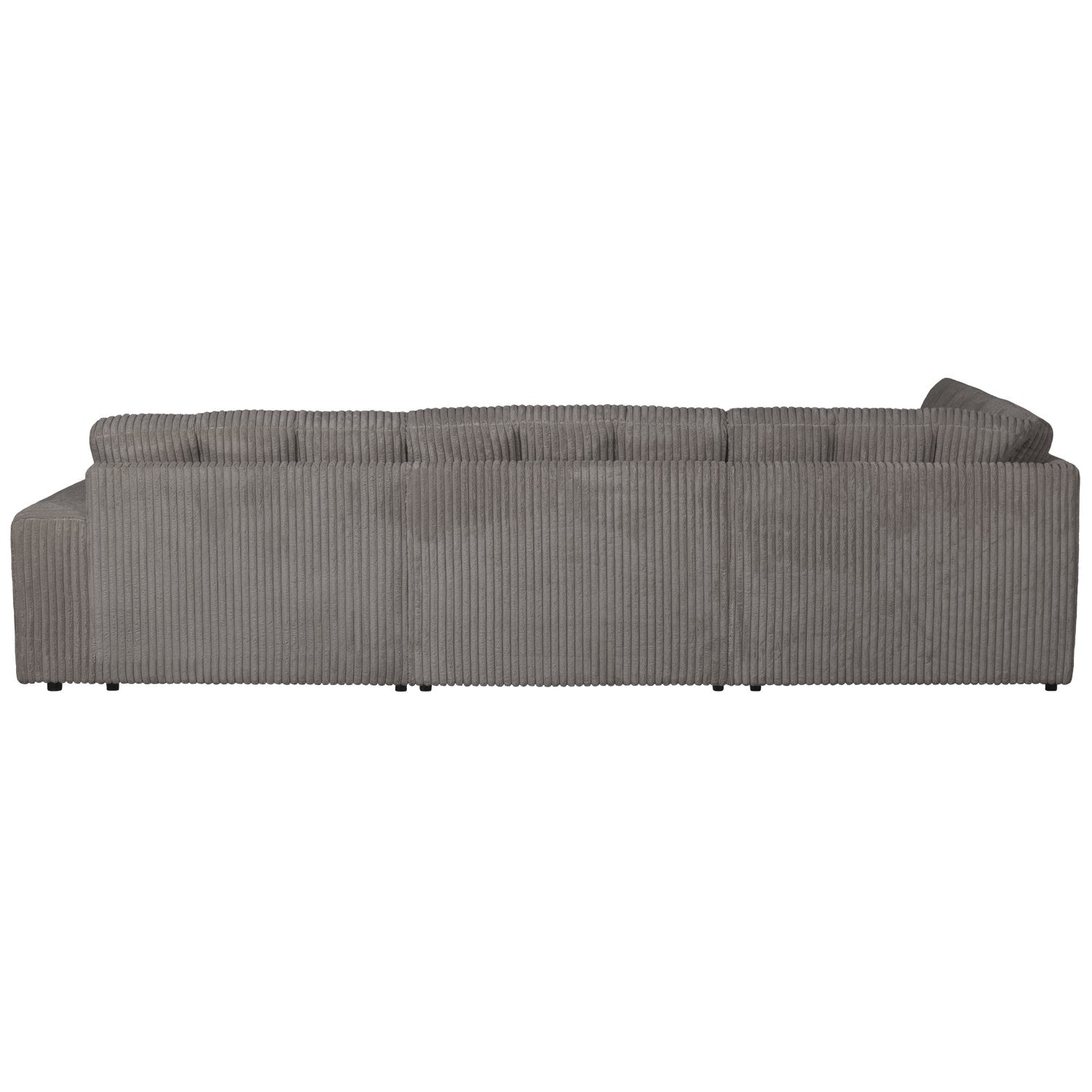 Left Corner Sofa SECOND DATE Gray Corduroy
