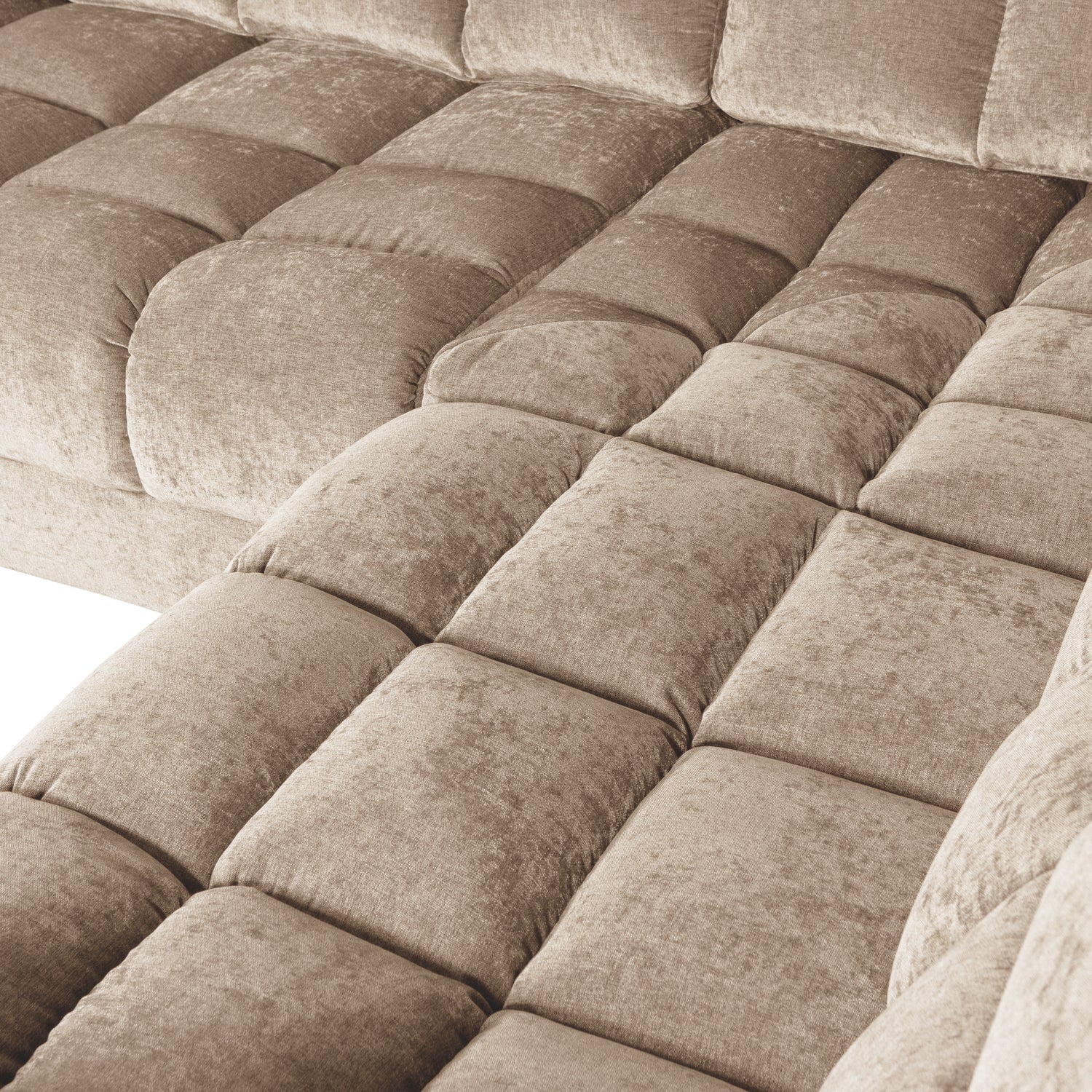 Right-facing corner sofa SECOND DATE beige