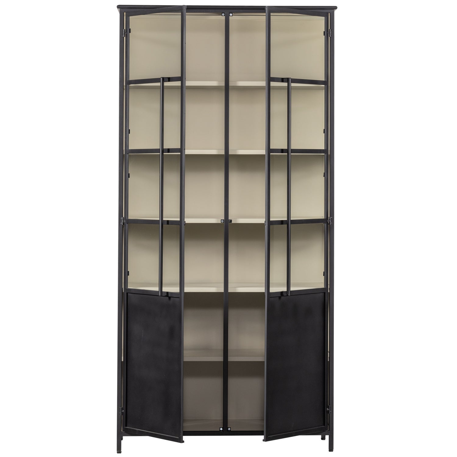 2-door display cabinet EXHIBIT black