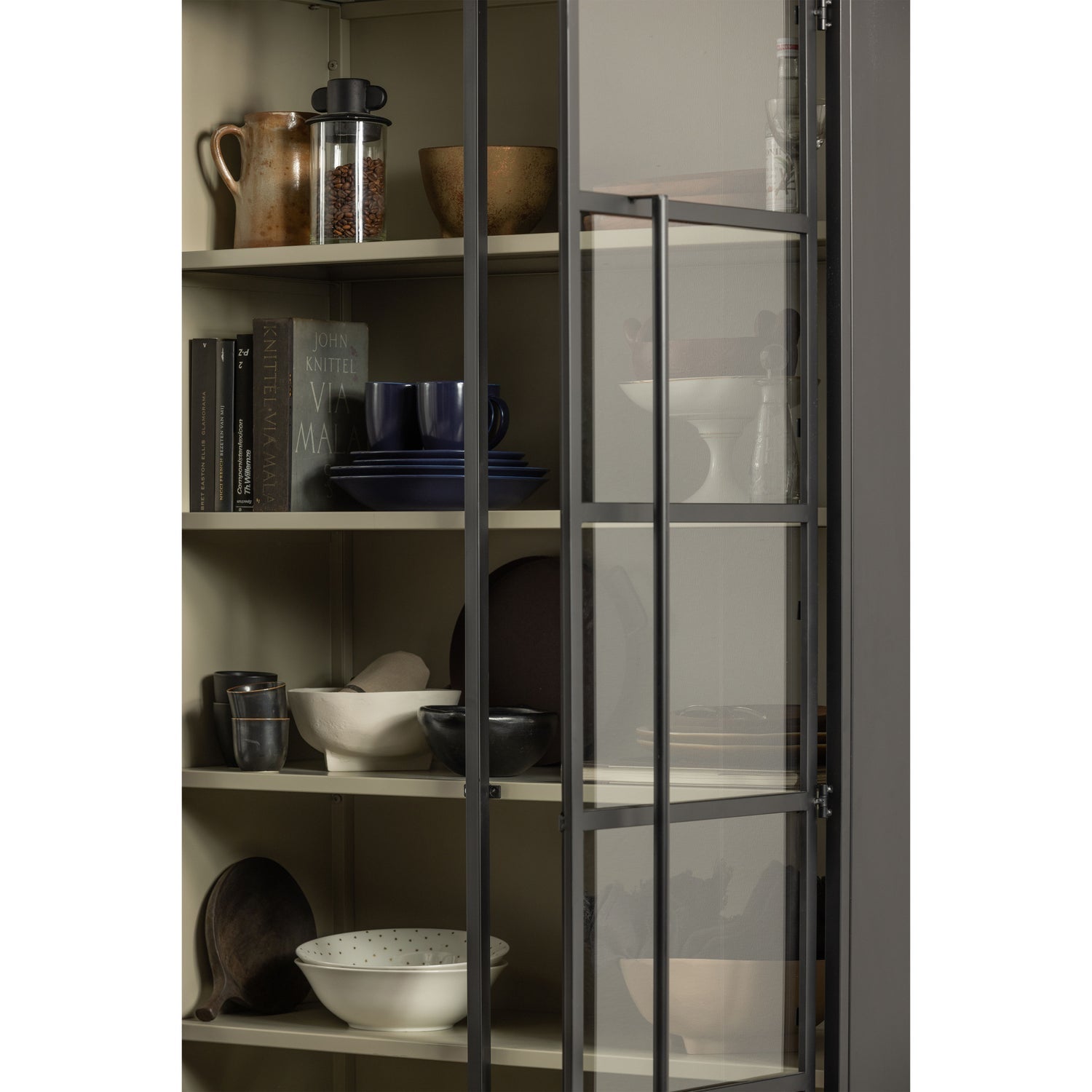 2-door display cabinet EXHIBIT black