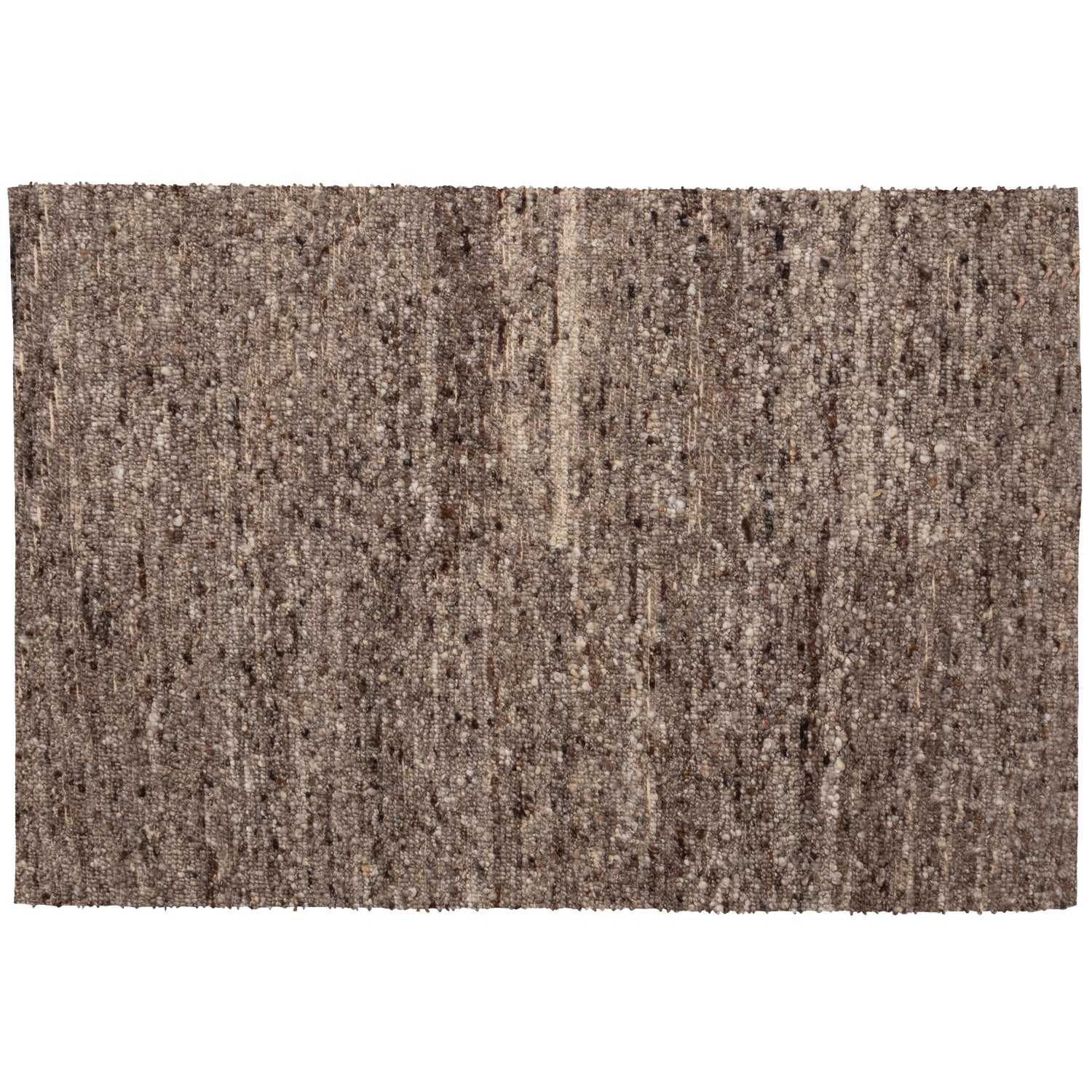 EFIA brown mélange rug with long pile
