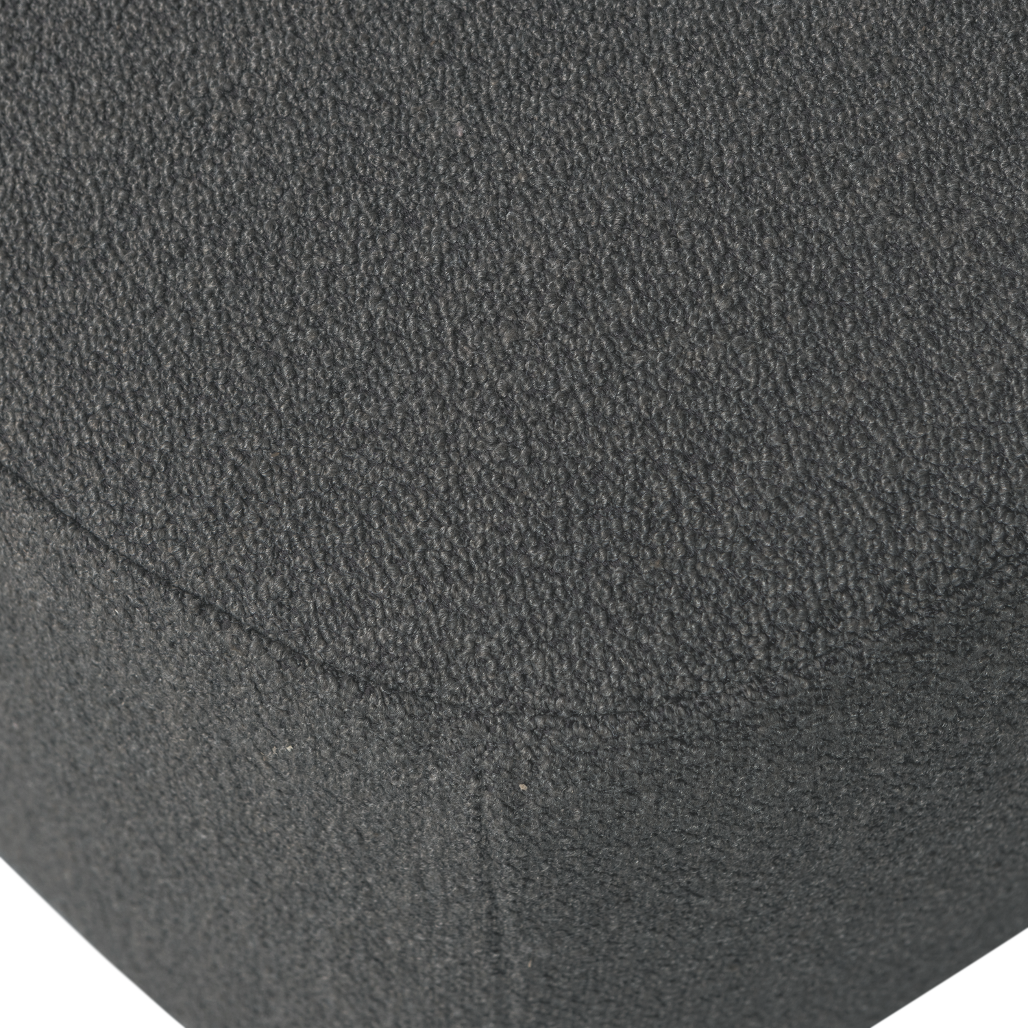 LOFTY Dark Gray Bouclé Pouf