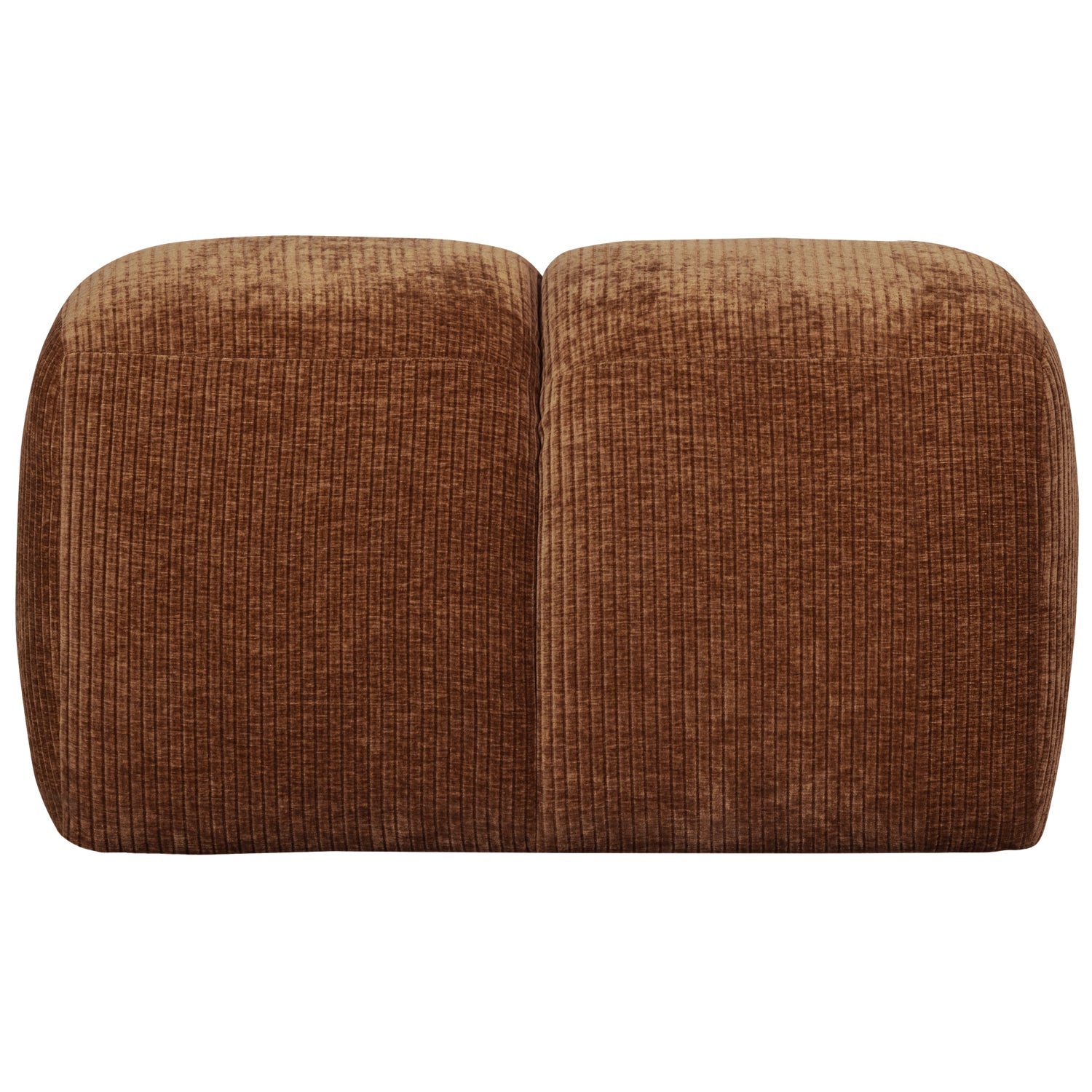 MOJO pouf in brown corduroy