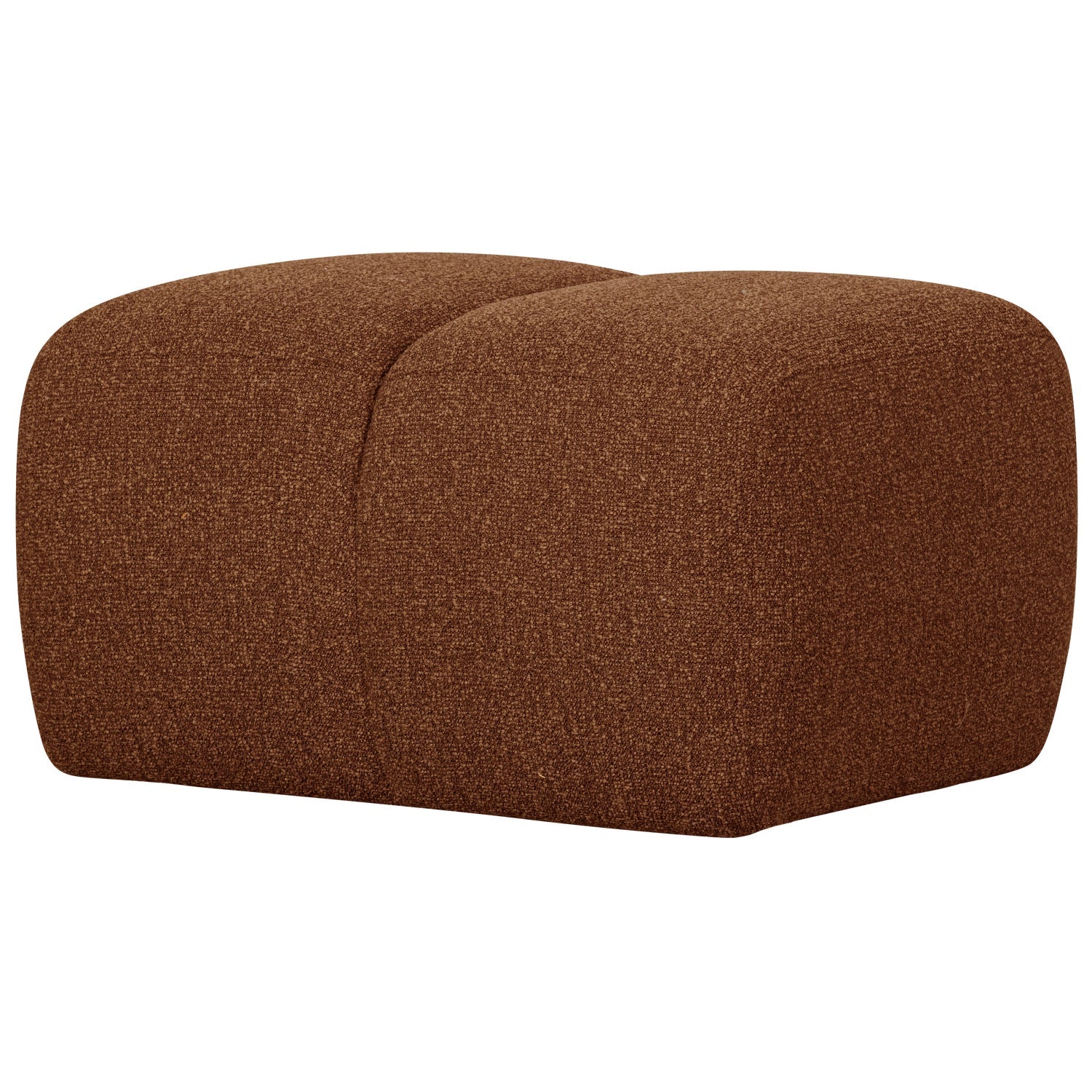 MOJO pouf in brown bouclé