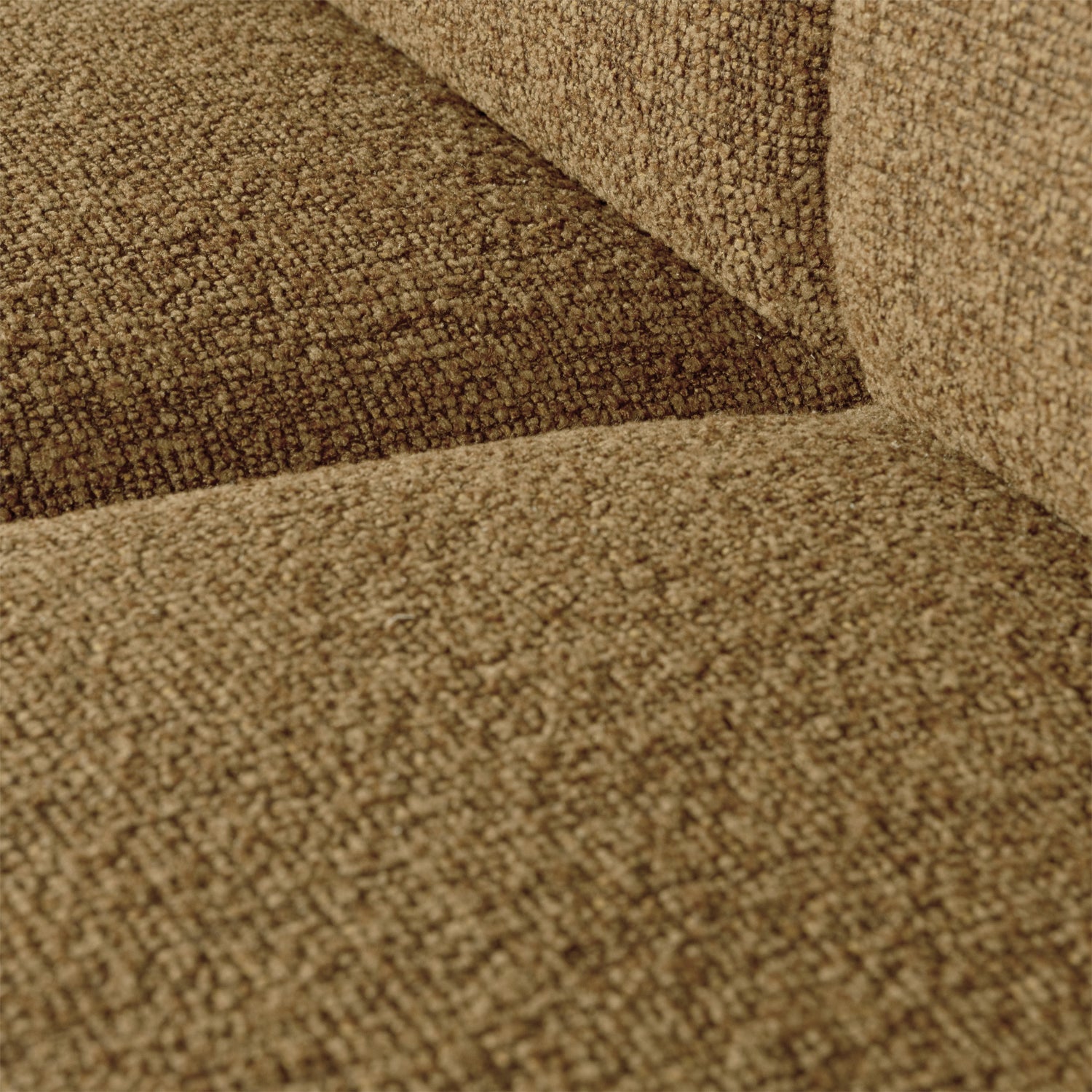 Modulares Sofa MOJO - 1-sitziges Element in dunklem Honig-Bouclé