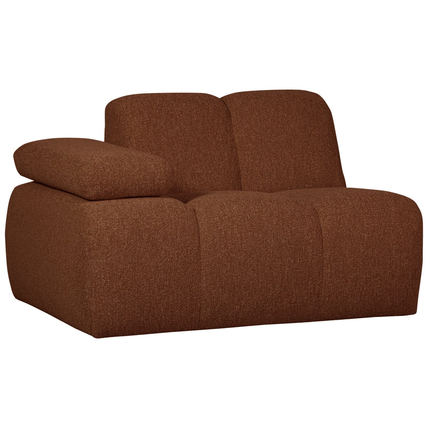 MOJO modular sofa - left element brown bouclé