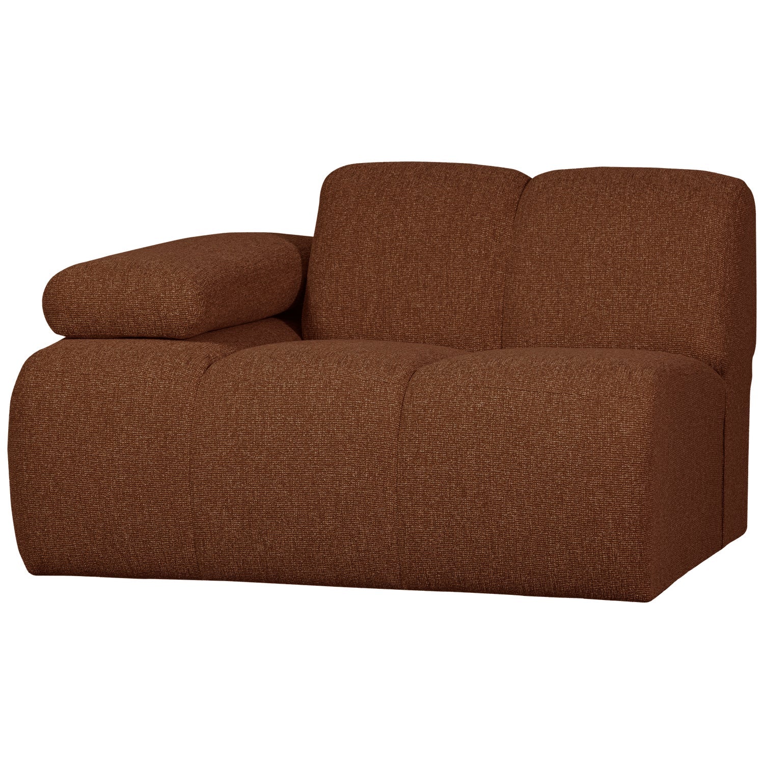 MOJO modular sofa - left element brown bouclé