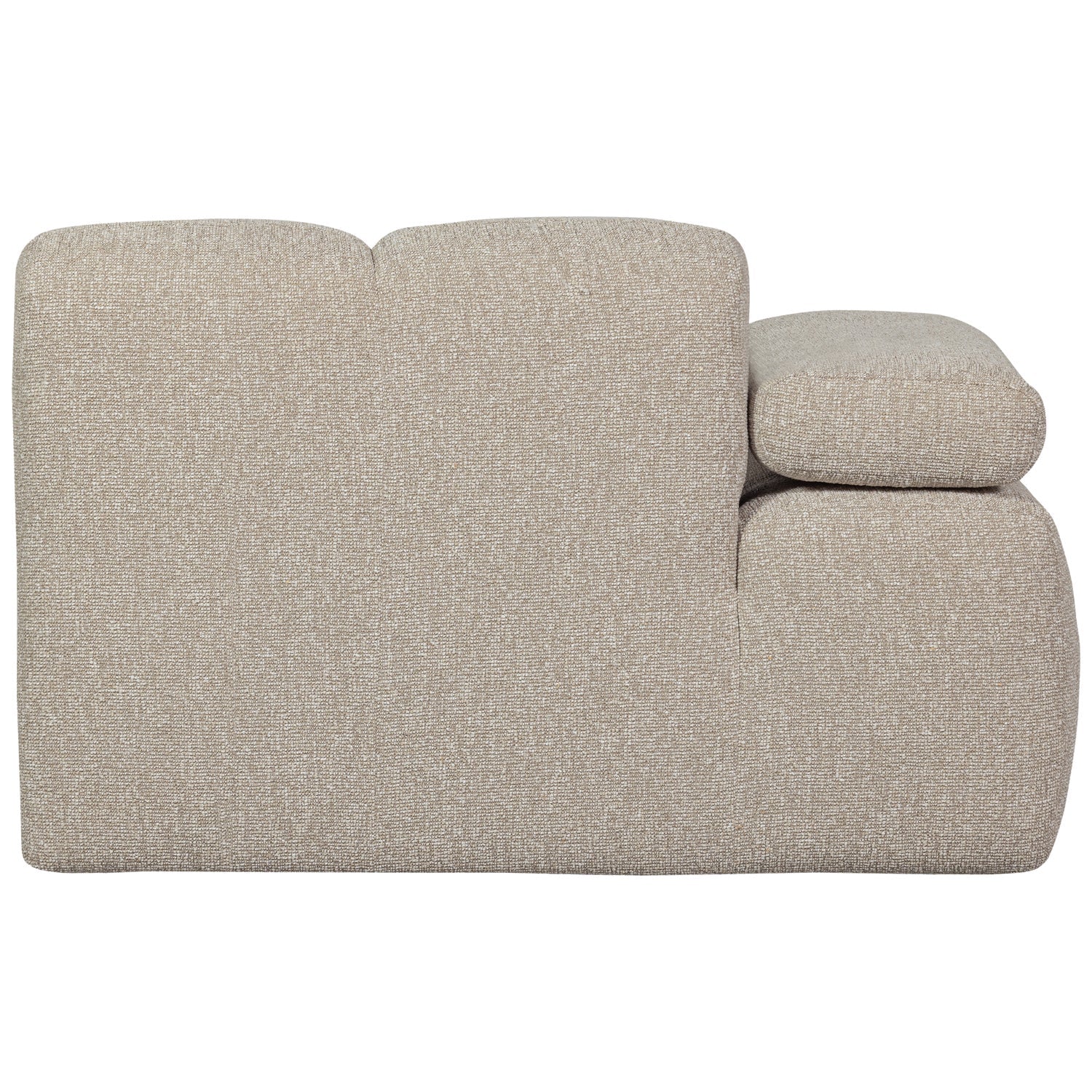 Modulaire bank MOJO - linker element beige gemêleerd bouclé