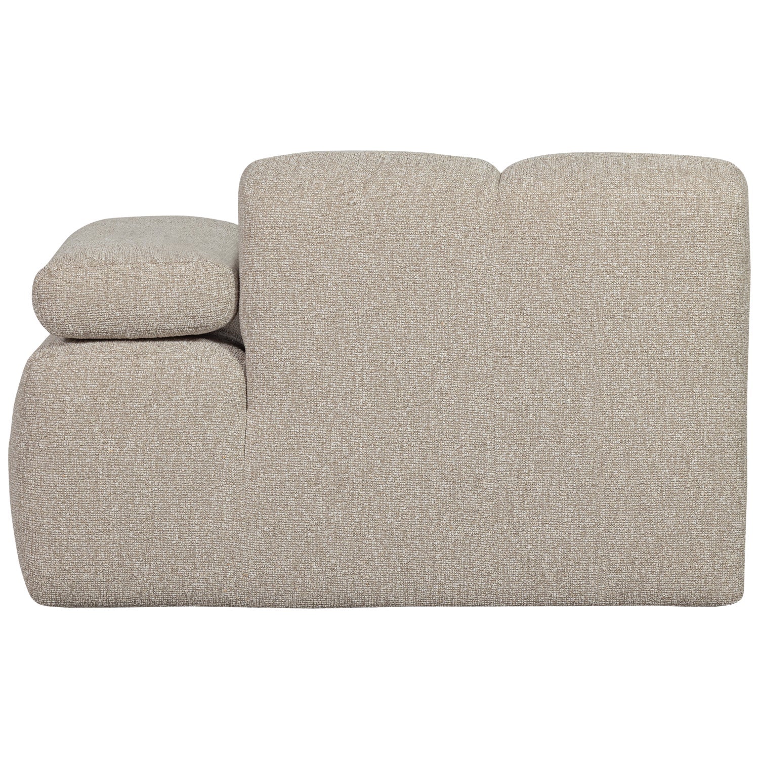Modulaire bank MOJO - rechts element beige gemêleerd bouclé