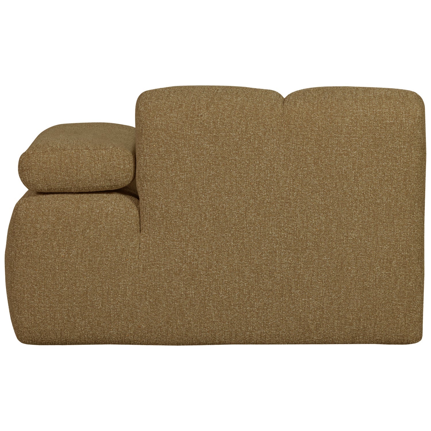 MOJO modular sofa - right-side element dark honey bouclé