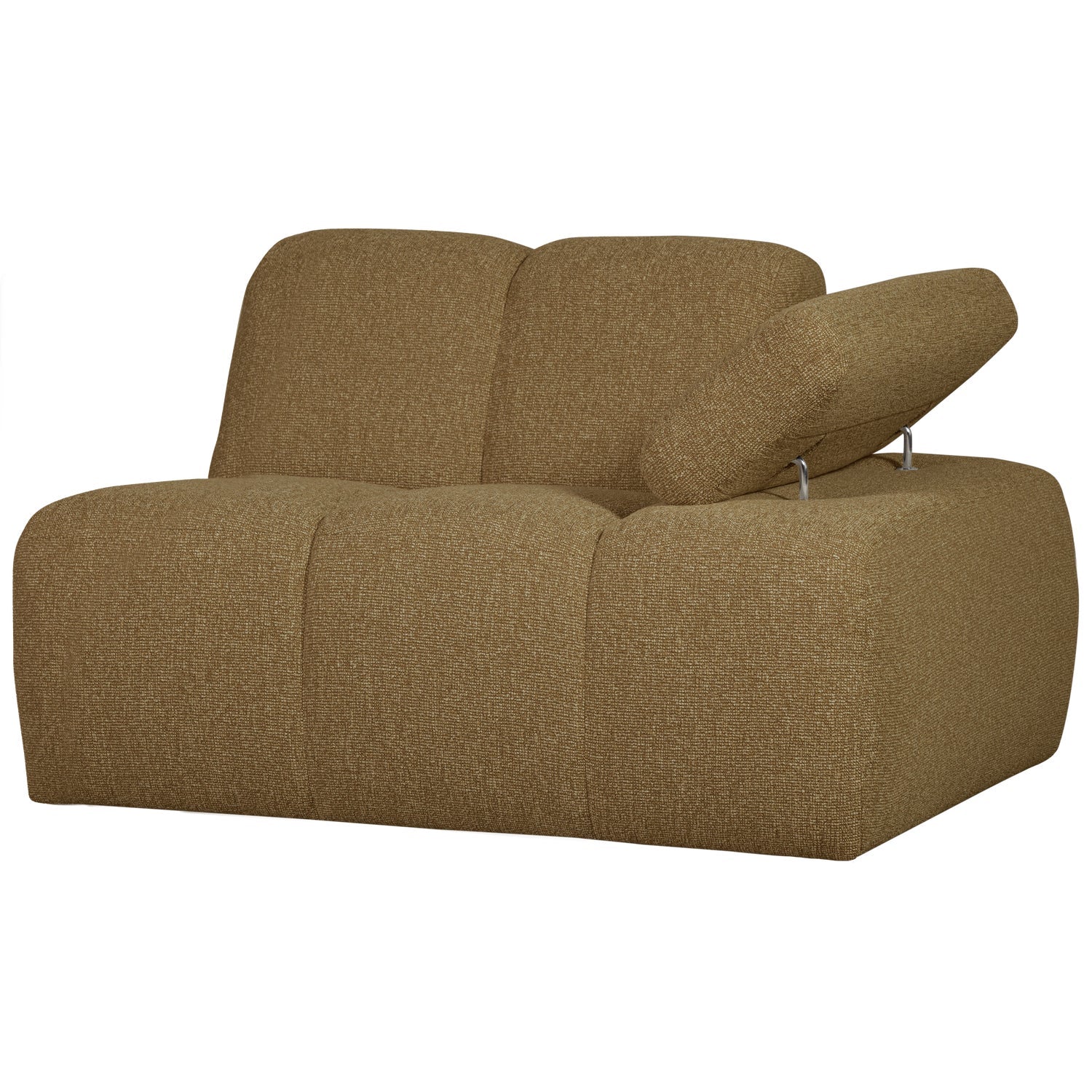 MOJO modular sofa - right-side element dark honey bouclé
