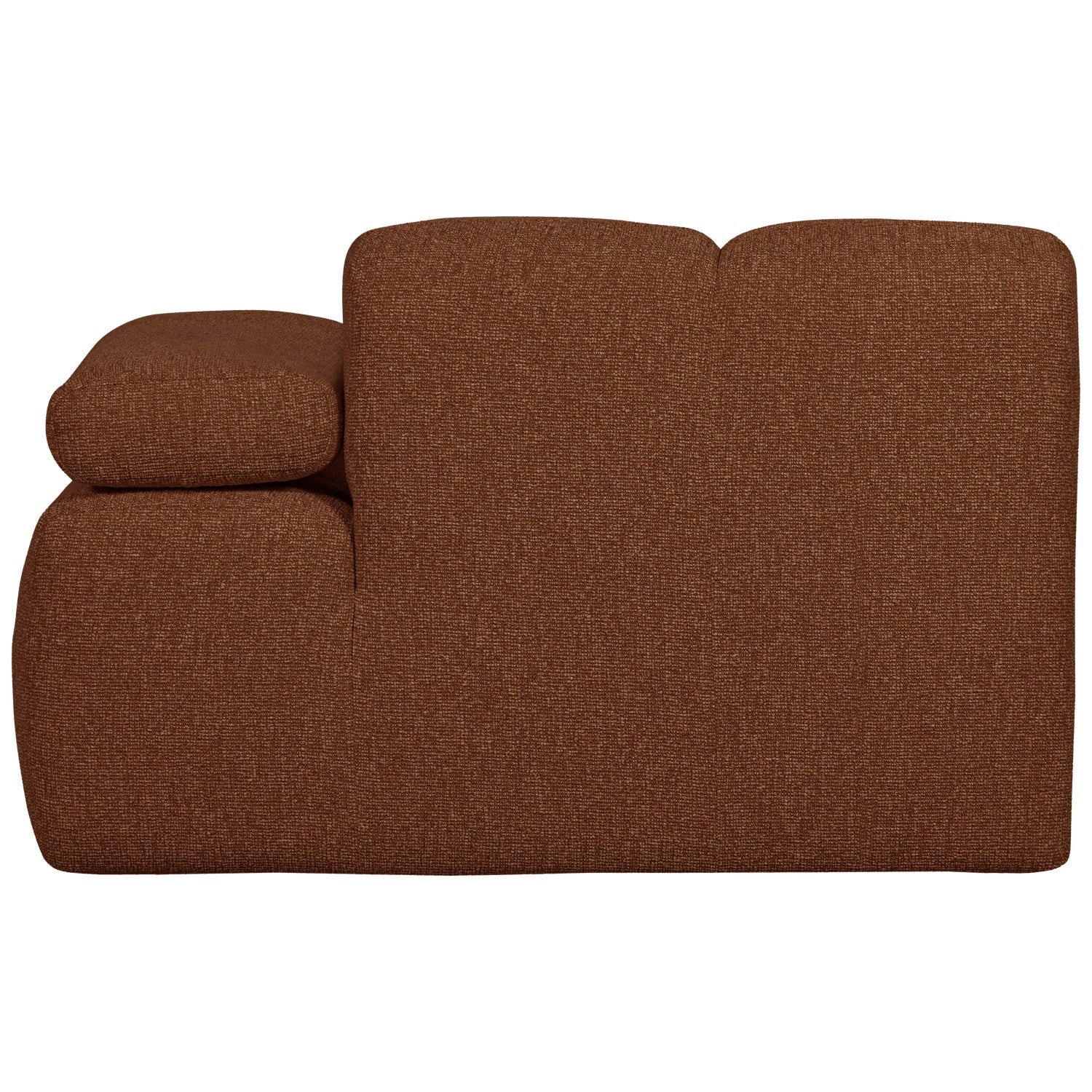 MOJO modular sofa - right-side element brown bouclé