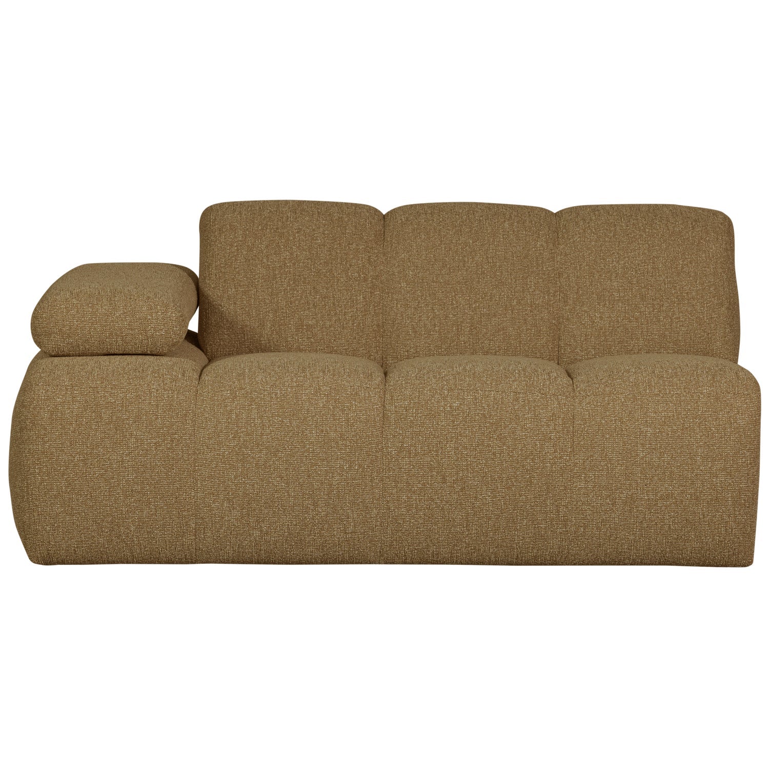 MOJO modular sofa - 1.5-seater left-side dark honey bouclé element