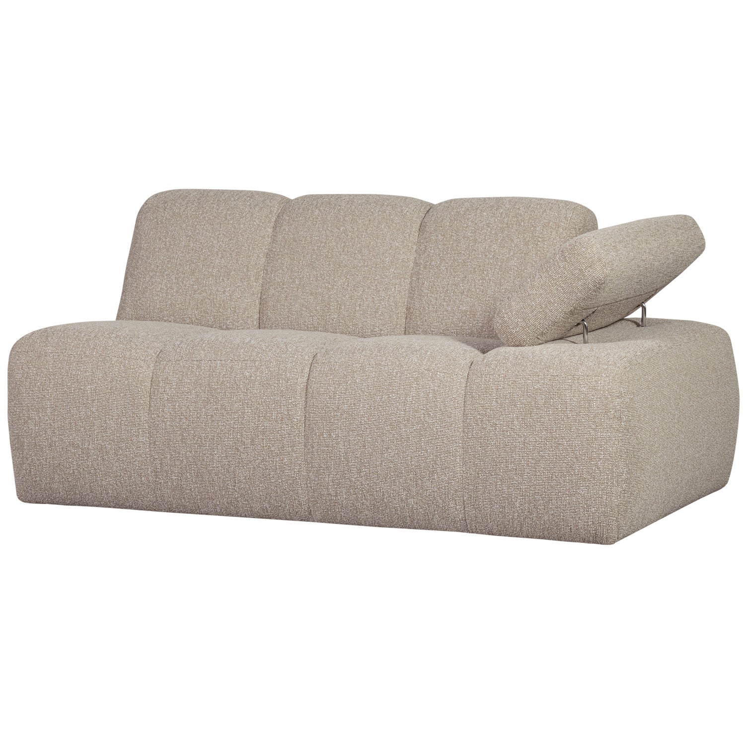 MOJO modular sofa - 1.5-seater right-hand beige mélange bouclé element