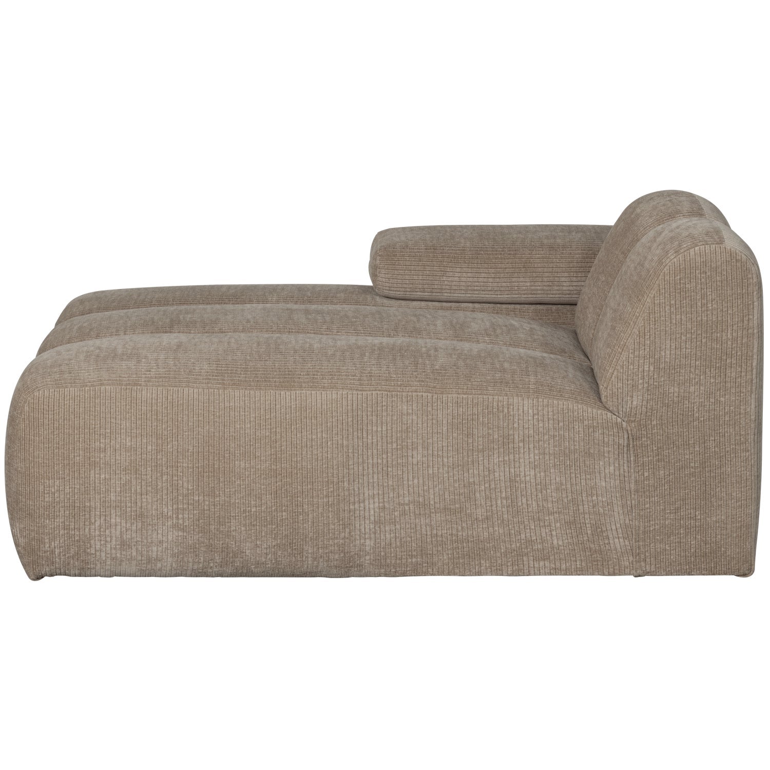 MOJO modular sofa - left-sided chaise longue dark sandy corduroy