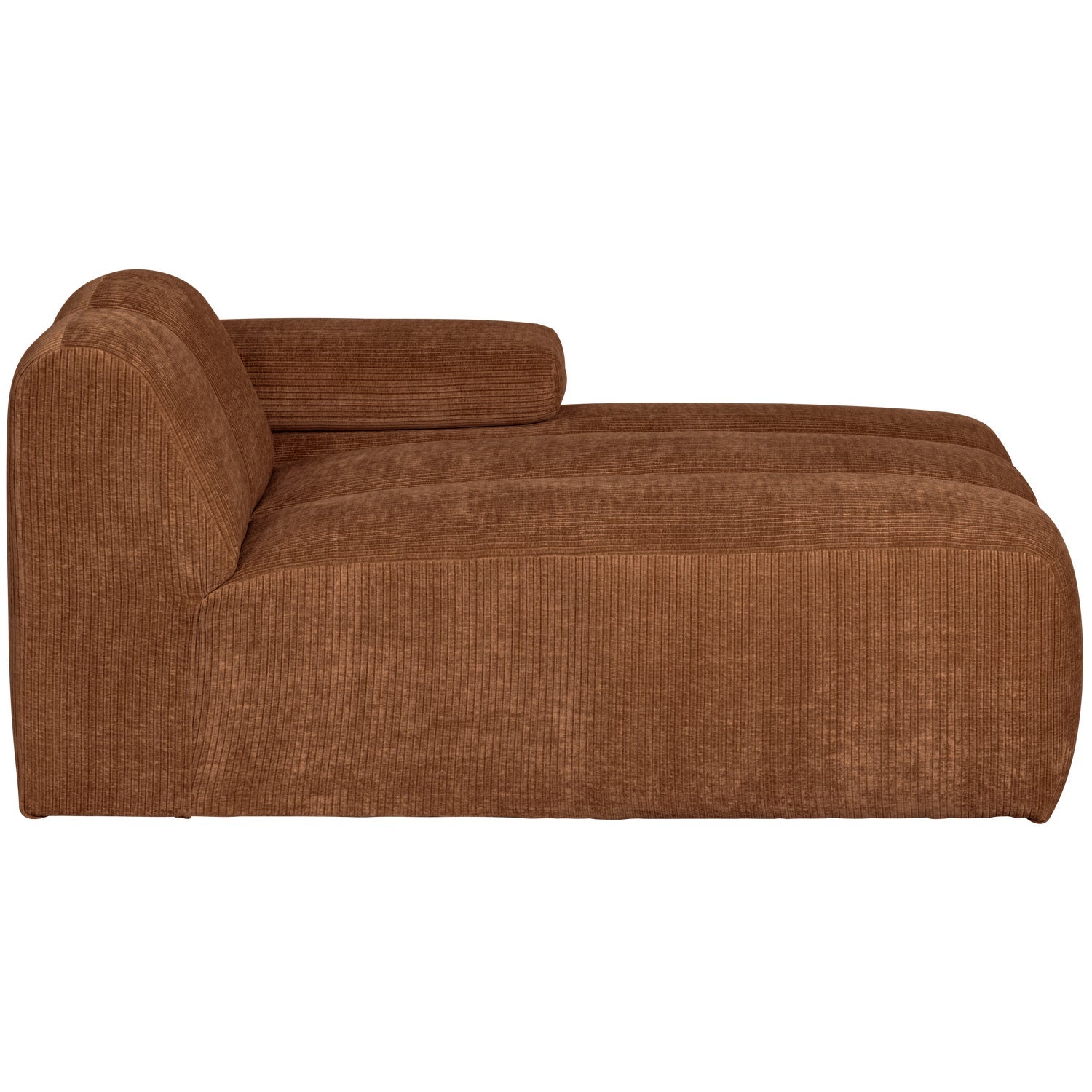 Modulaire bank MOJO - rechtszijdige chaise longue roestbruin corduroy
