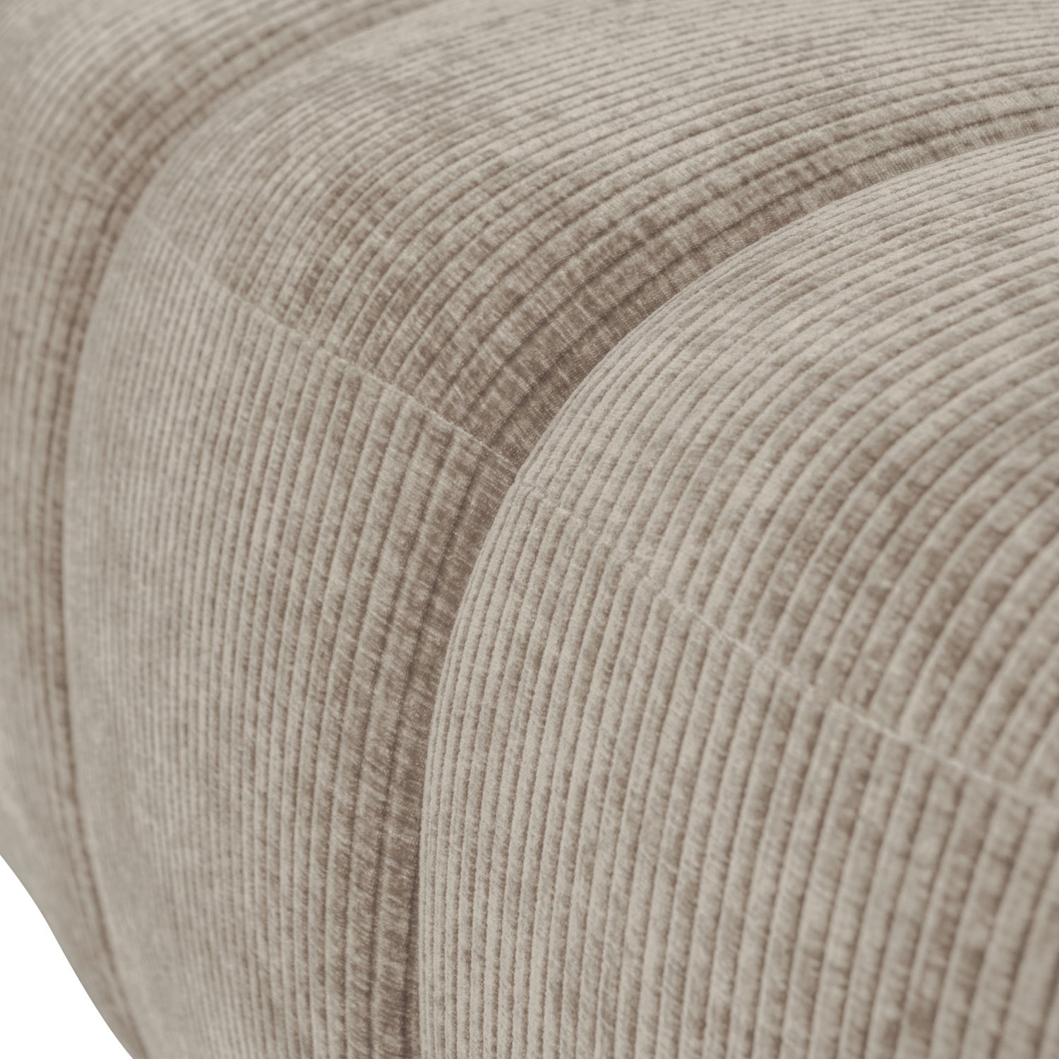 MOJO bank donkerzandkleurige ribstof