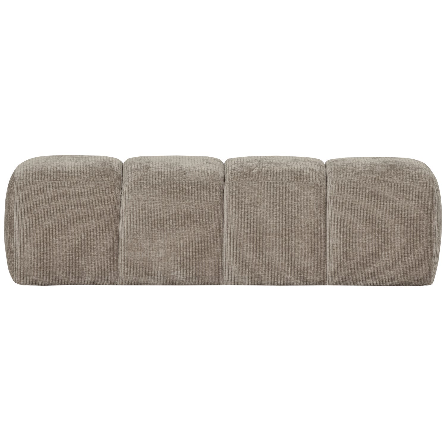 MOJO bank donkerzandkleurige ribstof