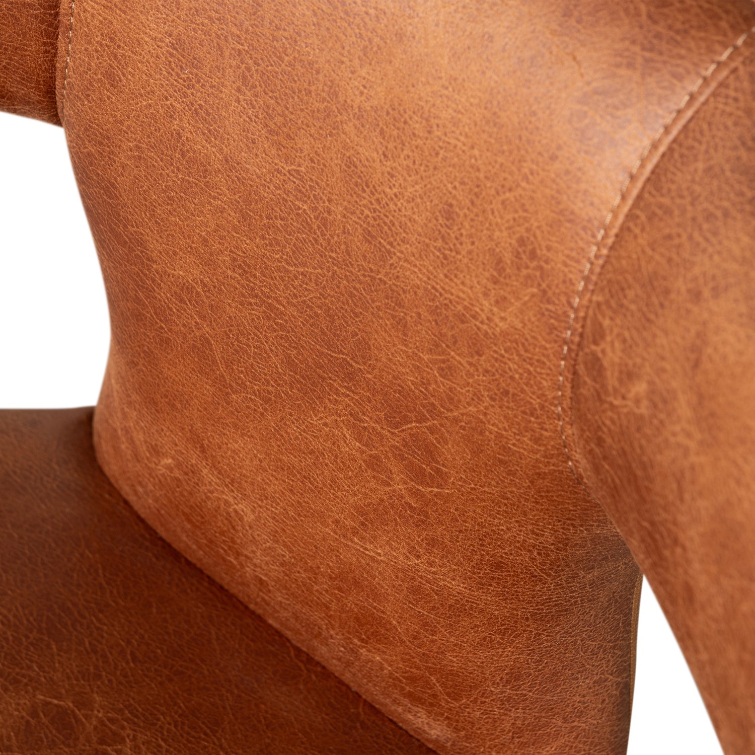 PERMIT Chair brown eco-leather